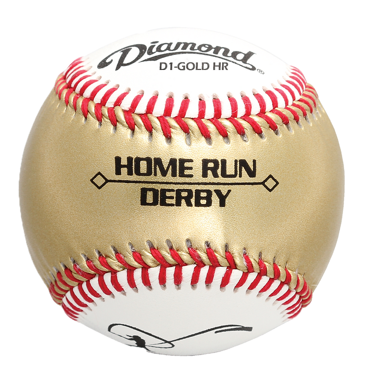 Baseballs - Special Events - Gold Home Run Derby - Pack Of 12 (Model # - D1-GOLD HR)