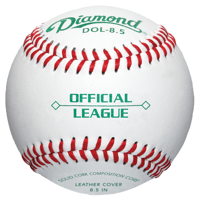Baseballs - Intermediate & Youth - Official, 8.5" - Pack Of 12 (Model # - DOL-8.5)