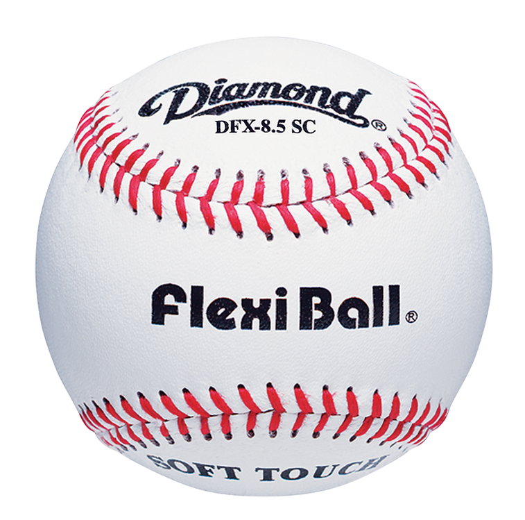 Baseballs - Flexiballs - Flexiball®, 8.5", Reduced Size Baseball - Pack Of 12 (Model # - DFX-8.5SC)