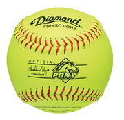 Softballs - Youth Organizations - Pony League, 12" Synthetic - Pack Of 12 (Model # - 12RYSC PONY)