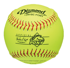 Softballs - Youth Organizations - Pony League, 12" Synthetic - Pack Of 12 (Model # - 12RYSC PONY)