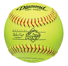 Softballs - Youth Organizations - Pony League, 12" Leather - Pack Of 12 (Model # - 12RY PONY)