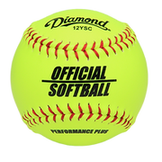 Softballs - Economy - Official, 12" Synthetic - Pack Of 12 (Model # - 12YSC)