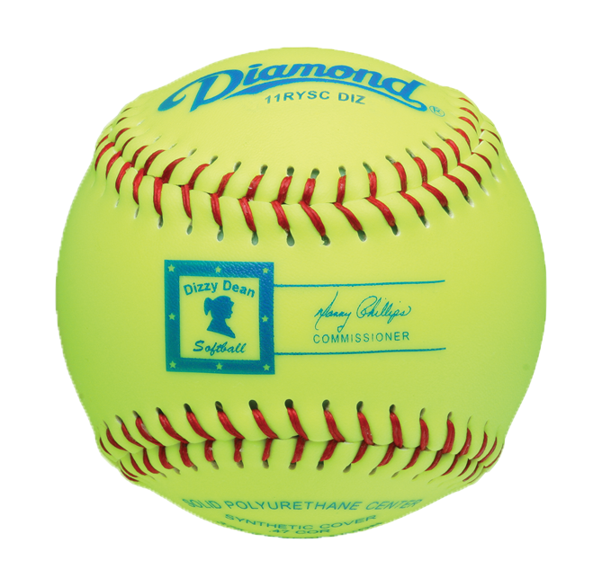 Softballs - Youth Organizations - Dizzy Dean, 11" Synthetic - Pack Of 12 (Model # - 11RYSC DIZ)