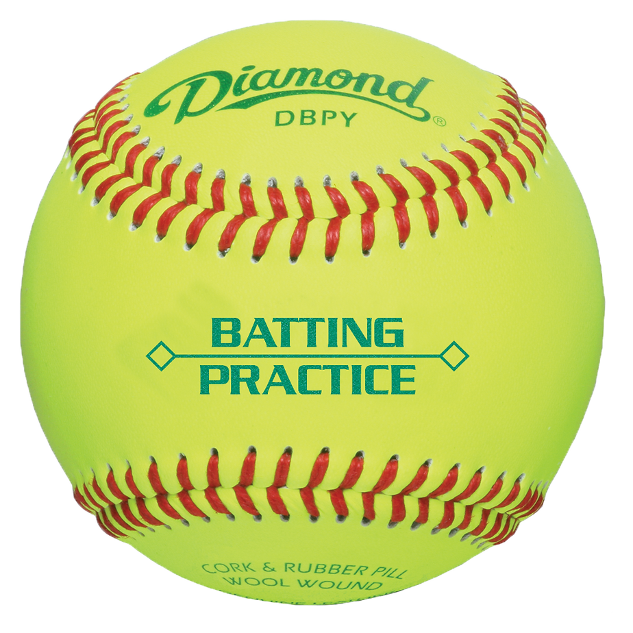 Baseballs - Batting Practice & Dricore®  - Batting Practice, Optic - Pack Of 12 (Model # - DBPY)
