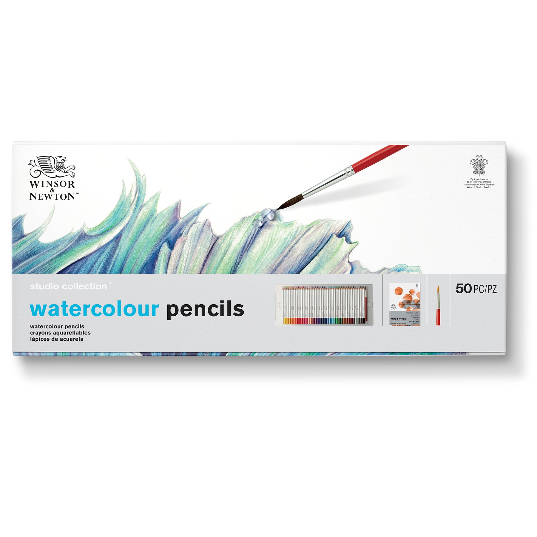 WN Studio Collection Watercolour Pencil Box Set - 50pc