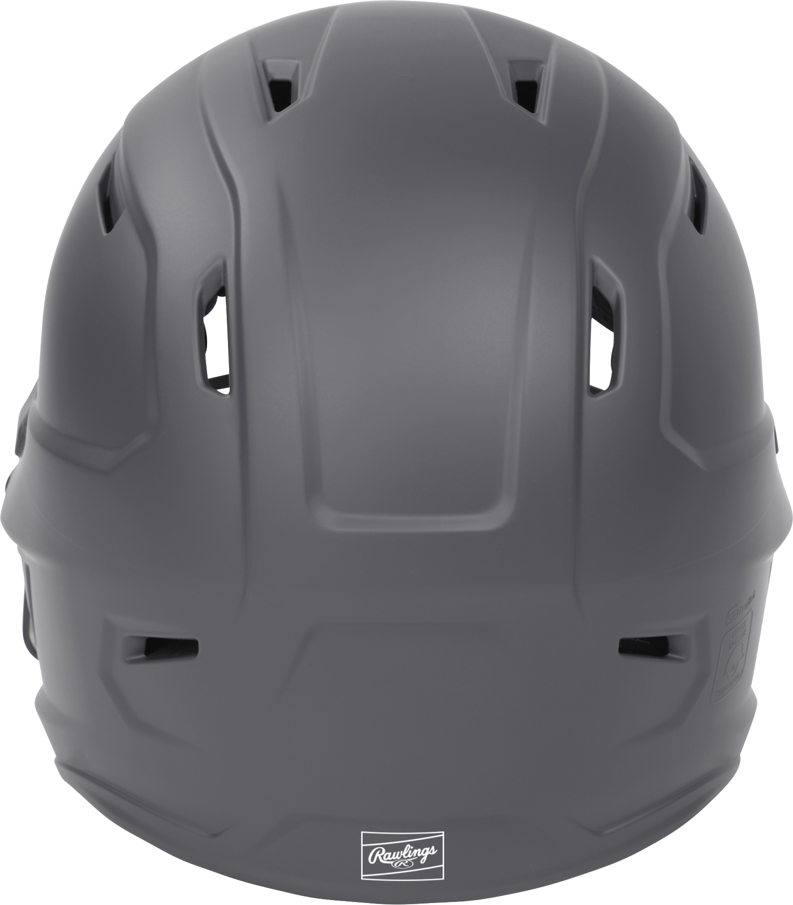 Rawlings Mach Hi-Viz Senior Matte Batting Helmet With Hi-Viz Face Guard - Graphite