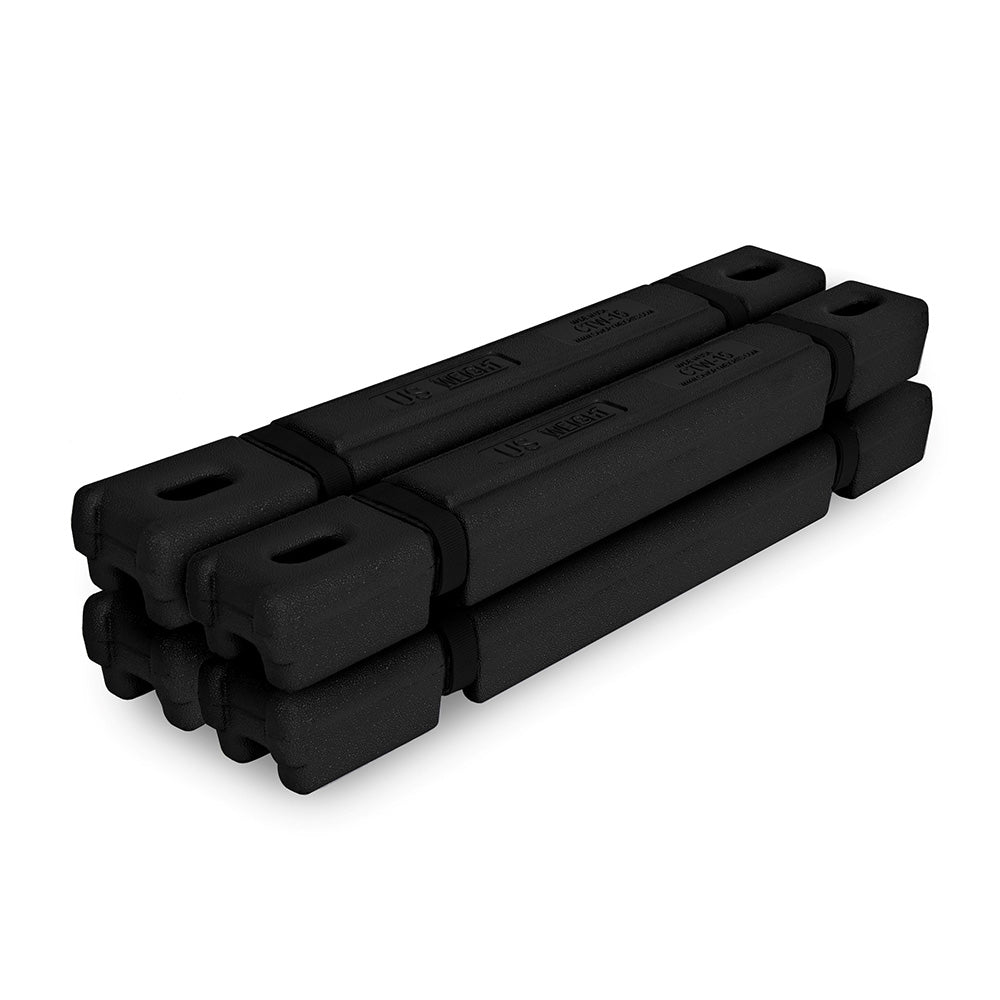 Ingot Set of 4, 15 lb Weights  (Black)