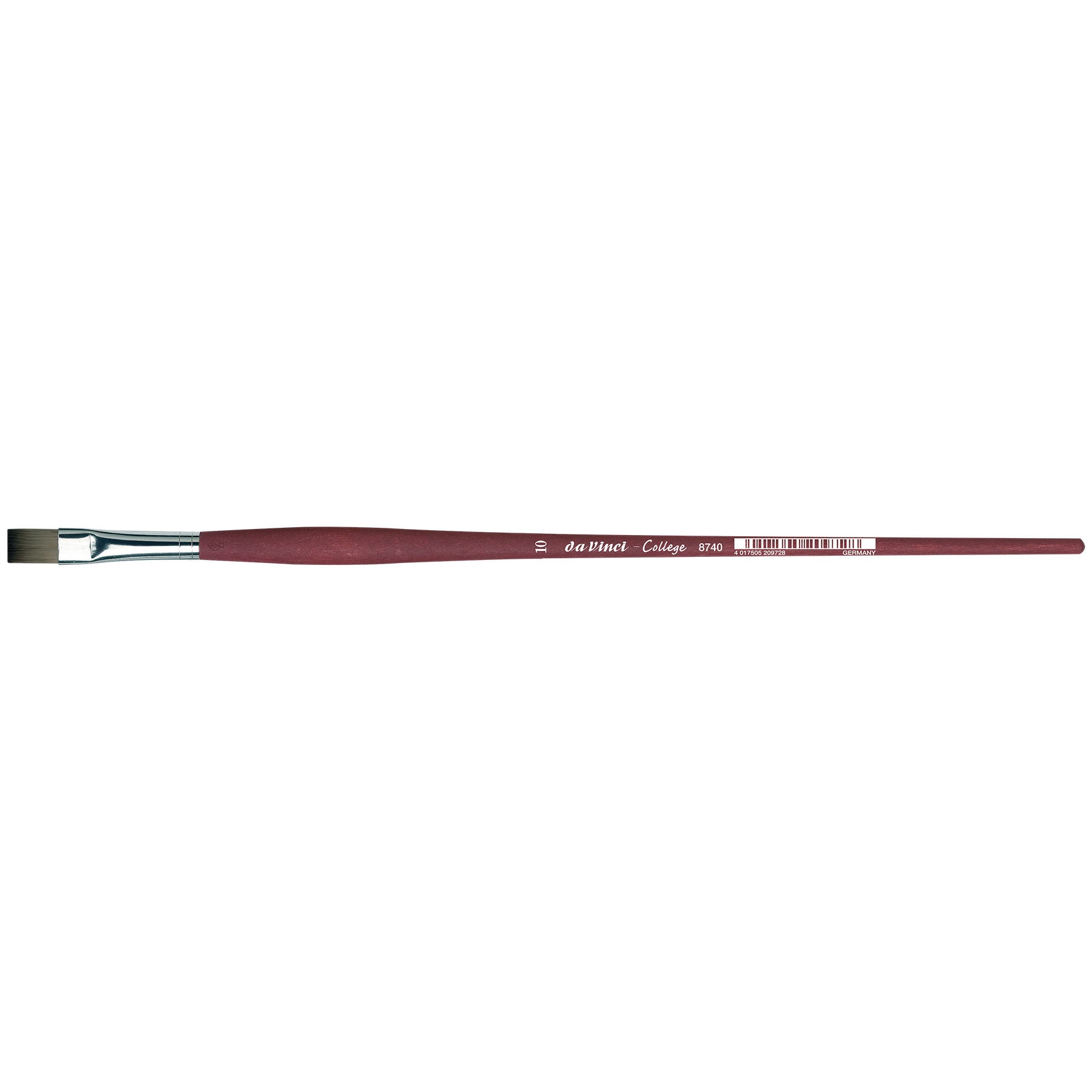 COLLEGE Student Brush, Synthetic, Acrylic & Oil, Flat, Series 8740, Size 10