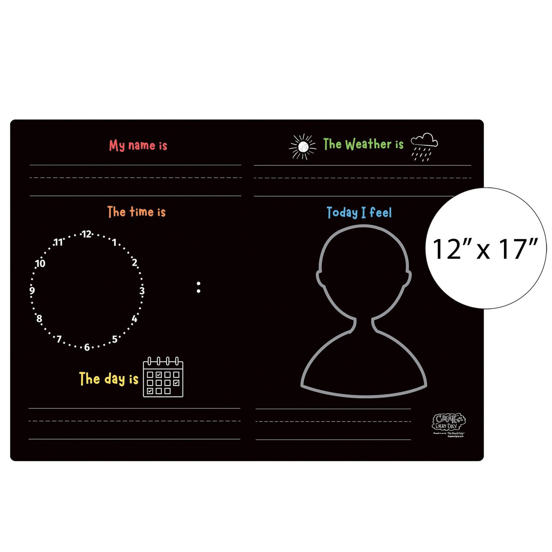 Activity Playmat - Fill in the Blanks, Pack of 6