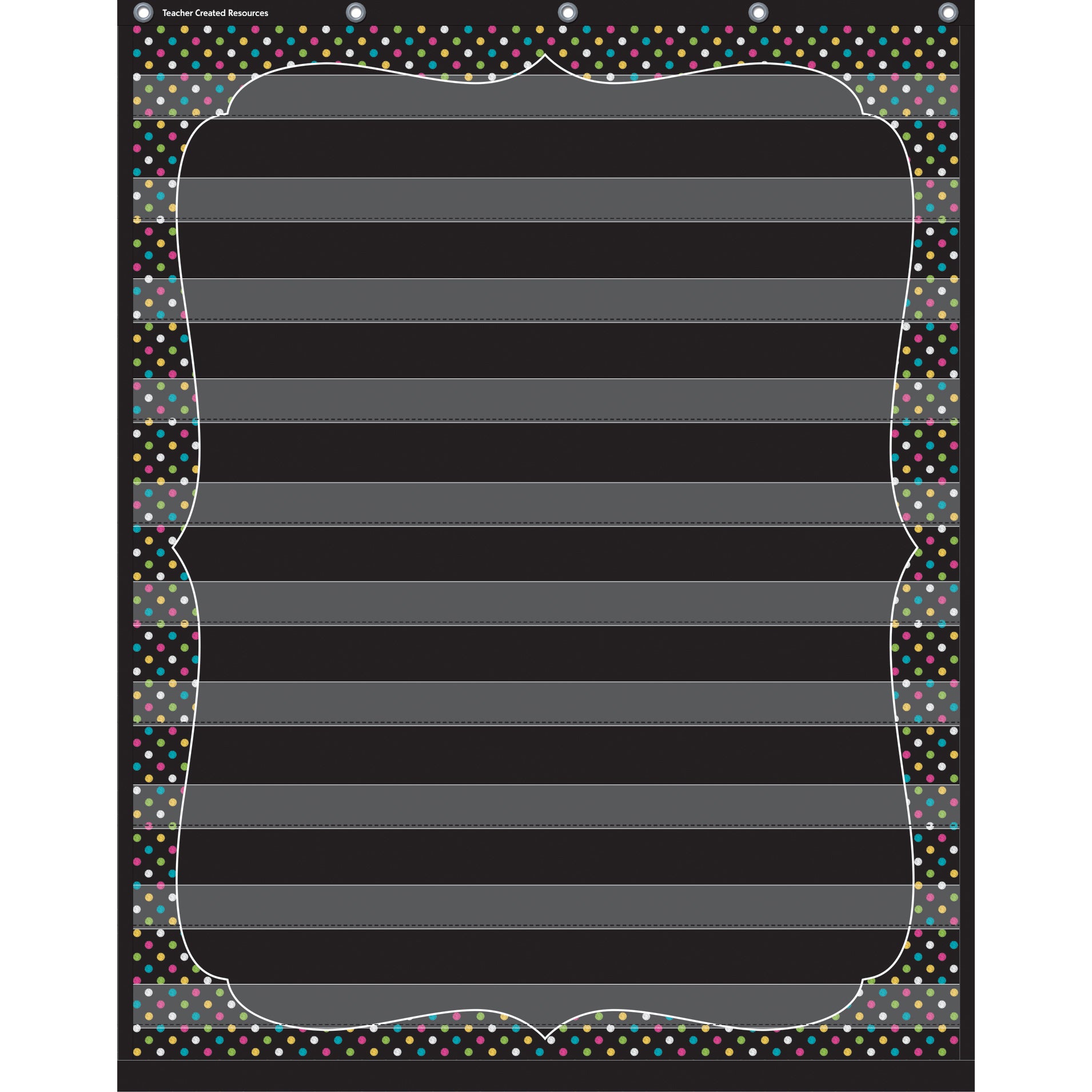 Chalkboard Brights 10 Pocket Chart (34" x 44")