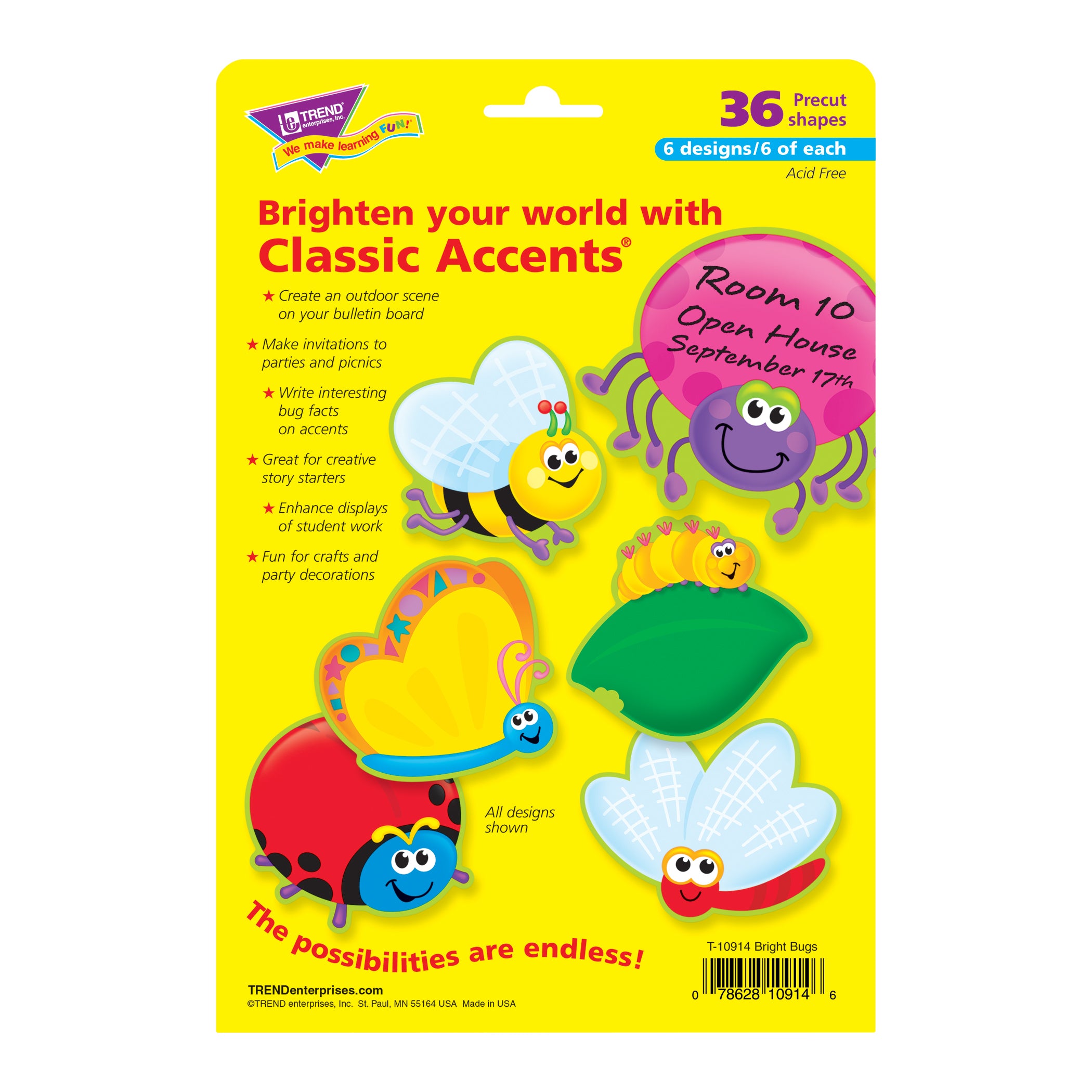 Bright Bugs Classic Accents® Variety Pack, 36 ct