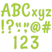 Stylish Lime Green 4" Designer Letters, 235/Pack