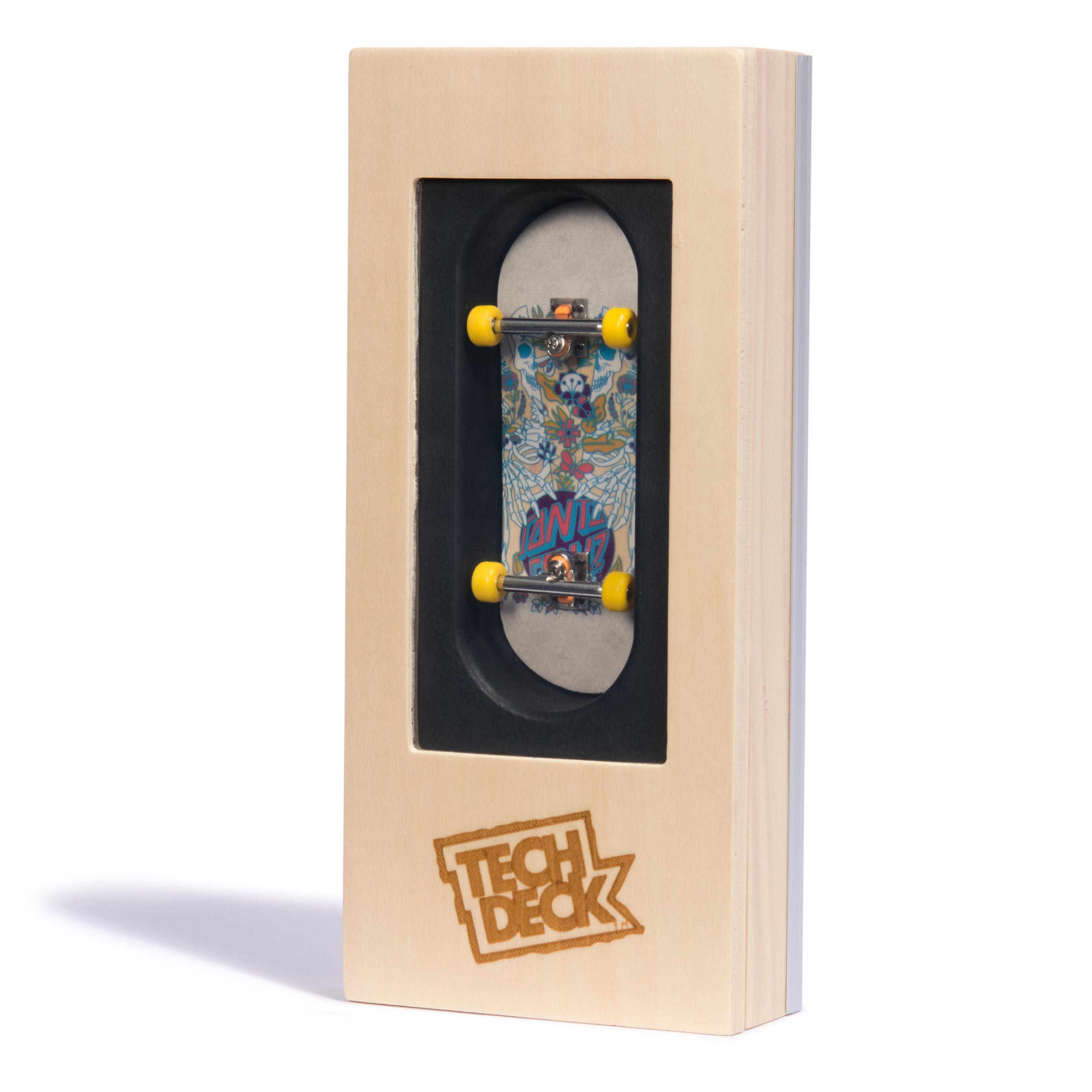 Tech Deck, Santa Cruz Pro Series Finger Board with Storage Display, Built for Pros; Authentic Mini Skateboards, Kids Toys for Ages 6 and up