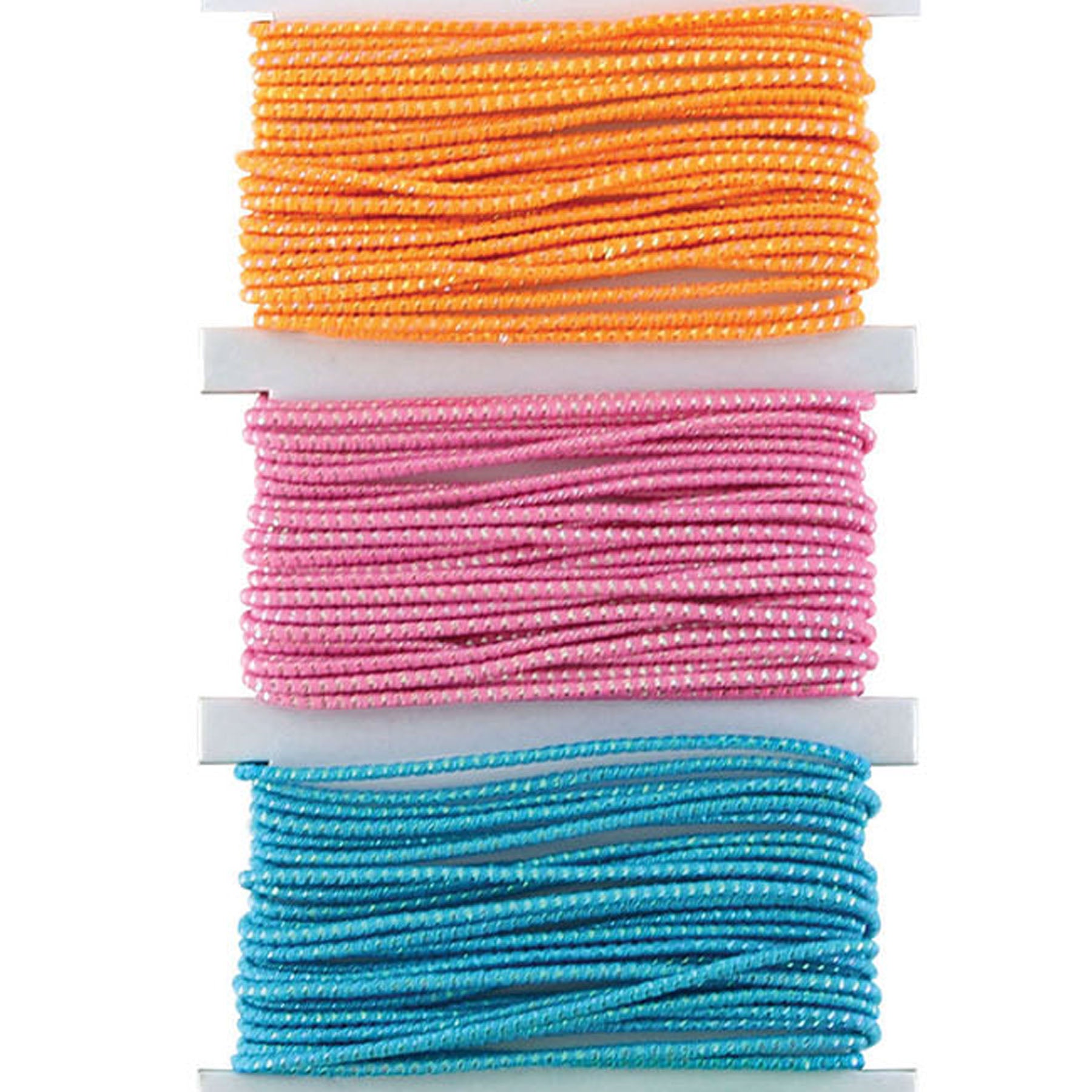 Thick Sparkle Elastic Cord, 6 Colors, 18 Yards