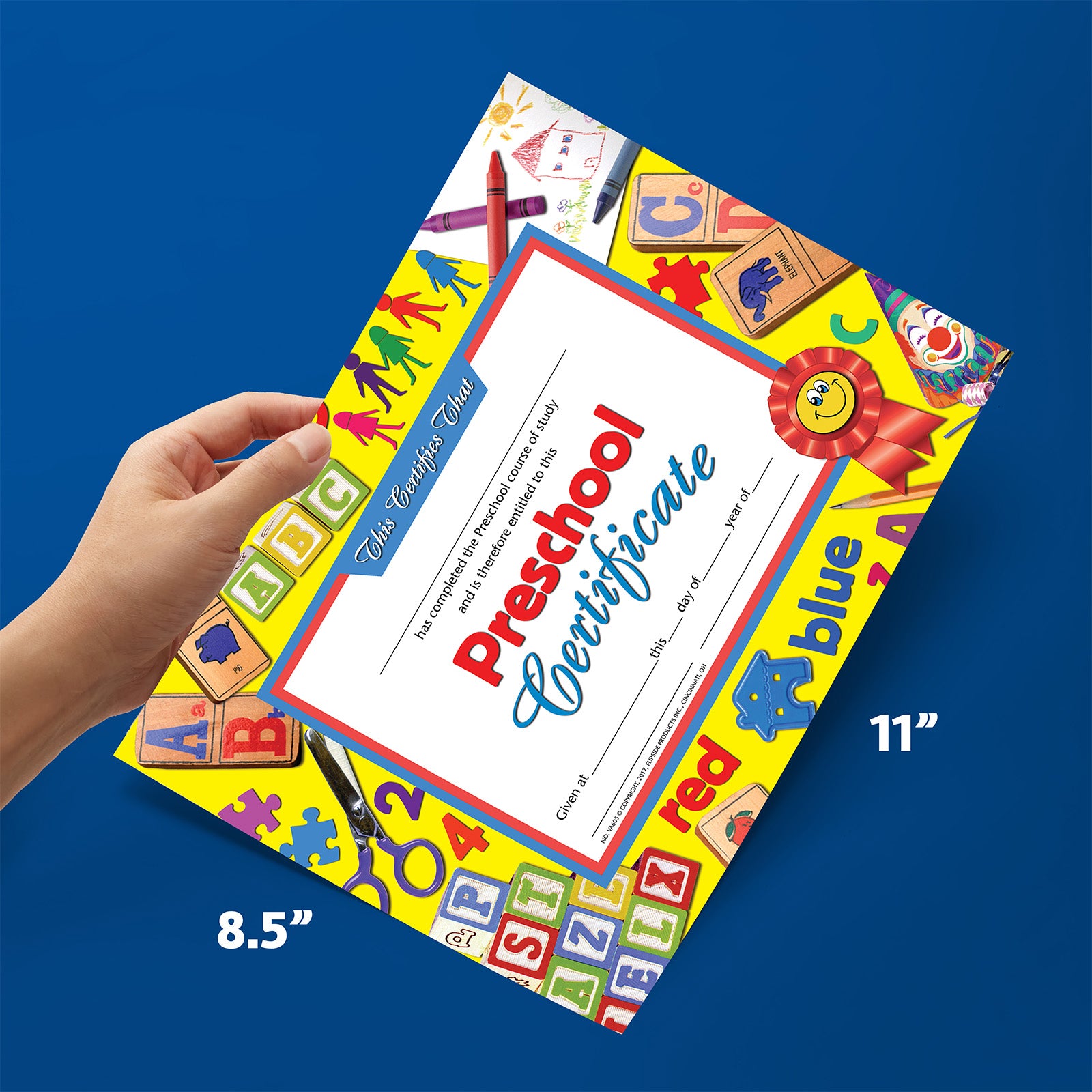 Preschool Certificate, 8.5" x 11", Pack of 30