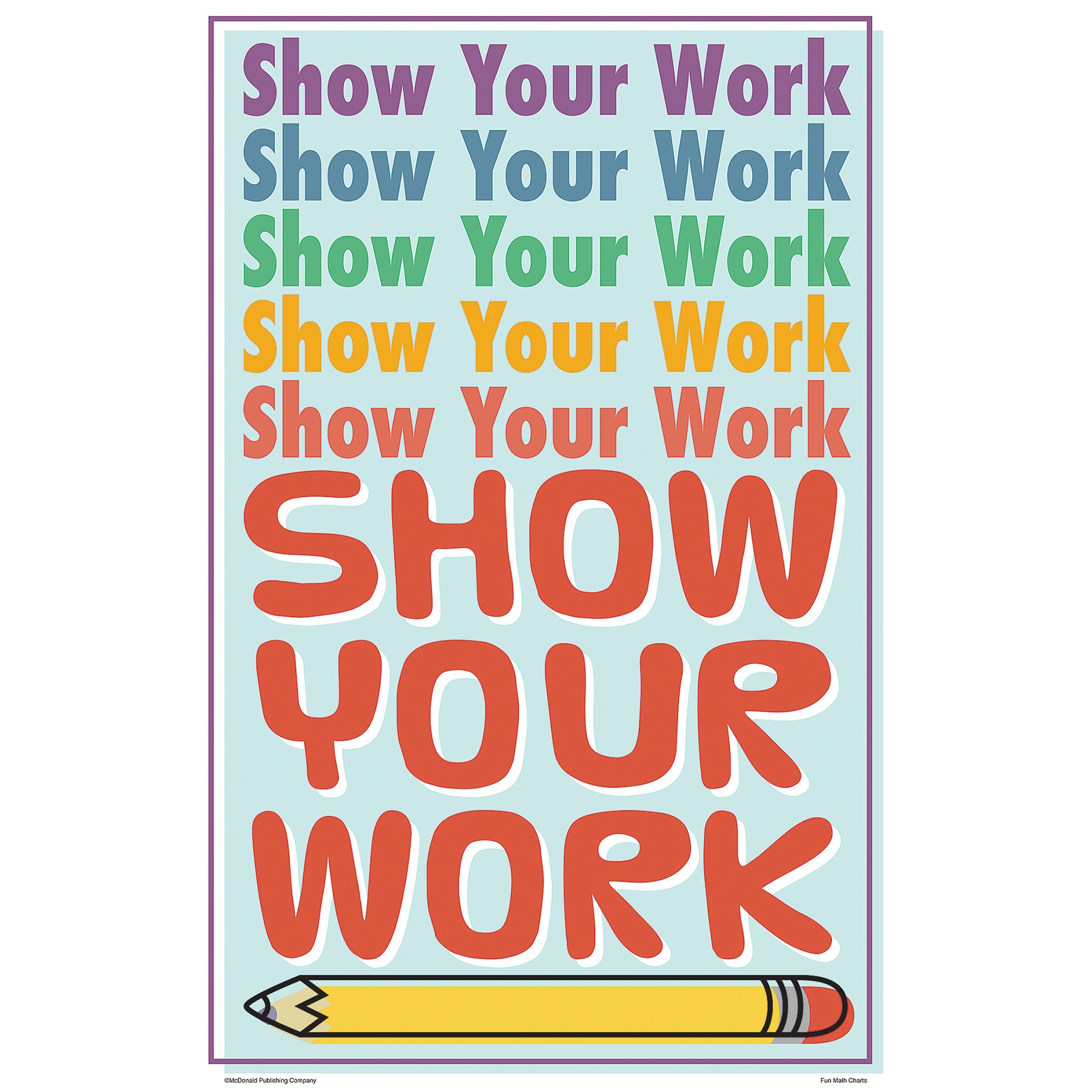 Math Fun Charts, Set of 8