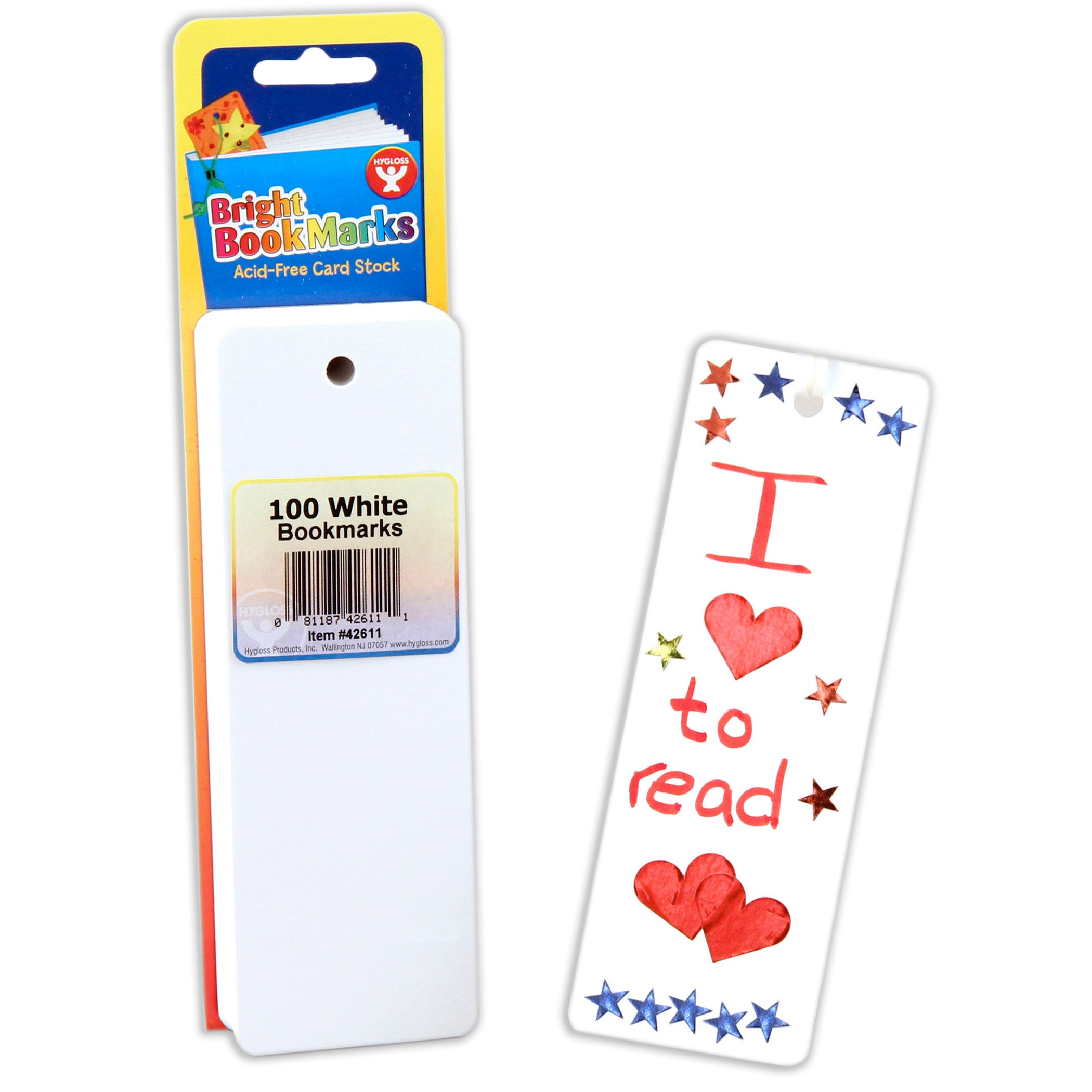 Bookmarks - 2" x 6" 100 count, Ultra White