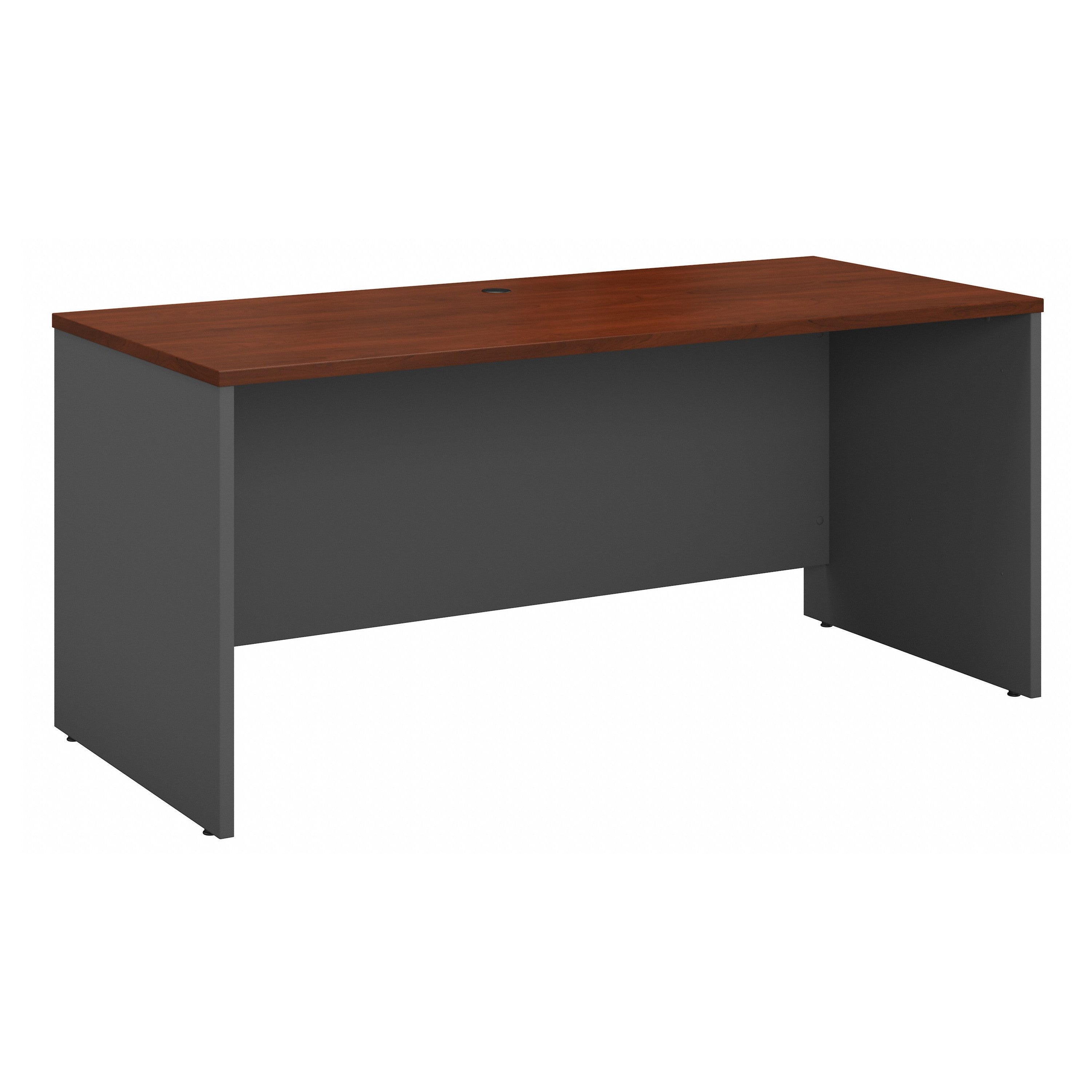 Bush Business Furniture Series C 60W x 24D Credenza Desk in Hansen Cherry - 59.45" Width x 23.35" Depth x 29.84" Height