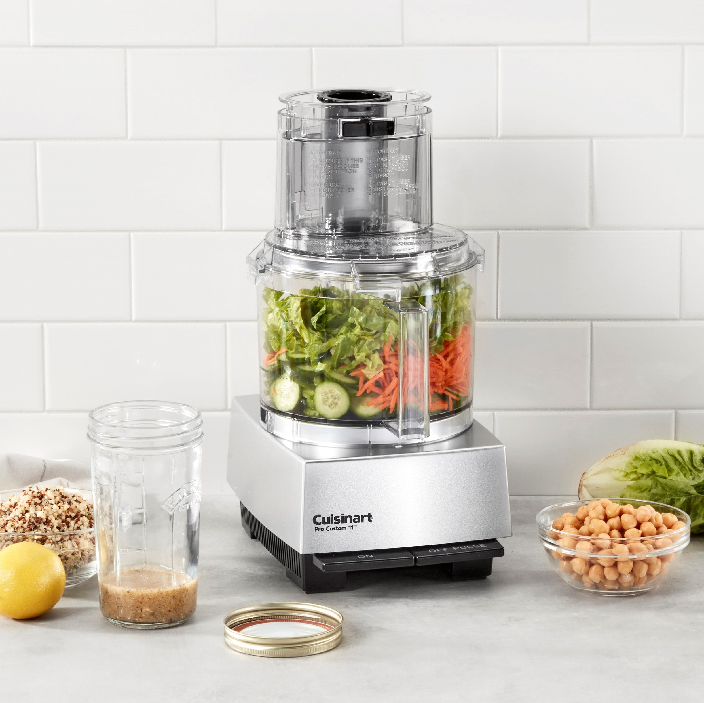 Pro Custom 11 Cup Food Processor - Brushed Chrome P1