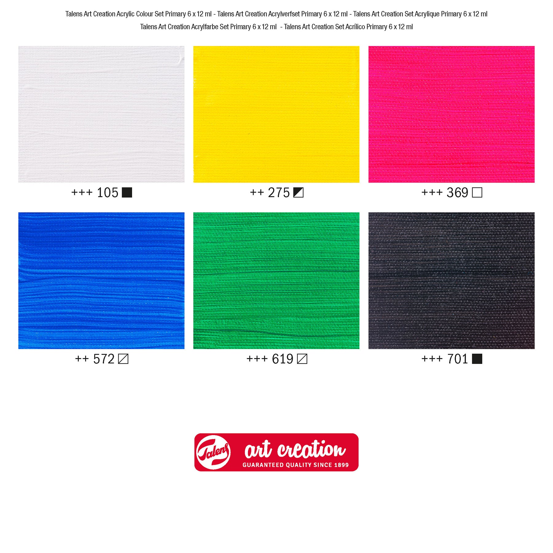 Set, 6 x 12mL, Primary