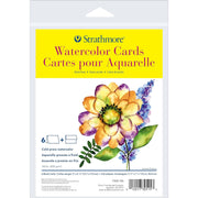 300 Series Watercolor Cards & Envelopes, Full Size, 5x6.875 inch, 6 Pack