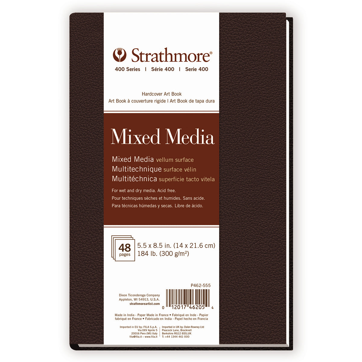 MIXED MEDIA BOOK 5.5X8.5 BRN HARD