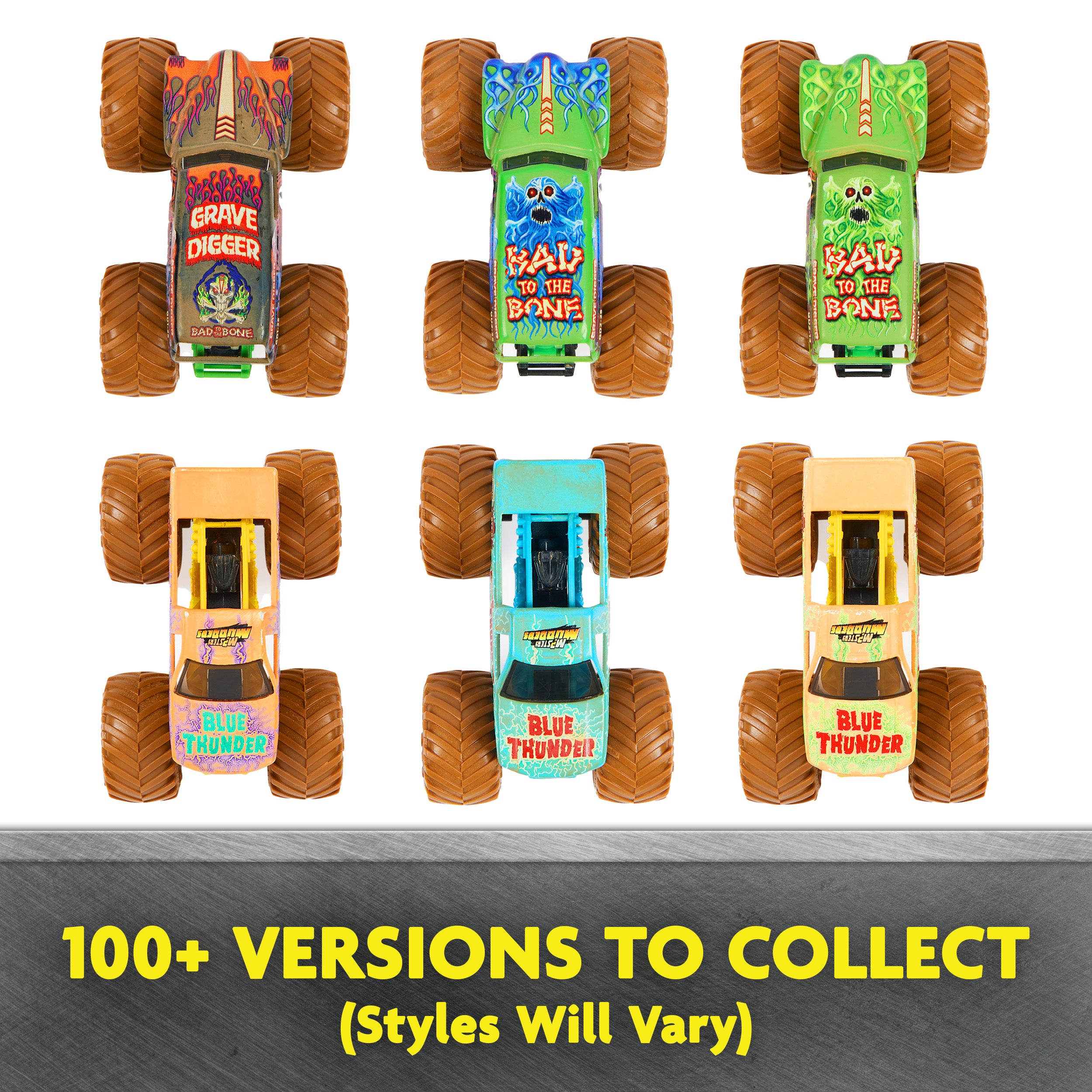 Monster Jam, Mystery Mudders, Official Die-Cast Monster Truck, Wash to Reveal, 1:64 Scale Styles Will Vary