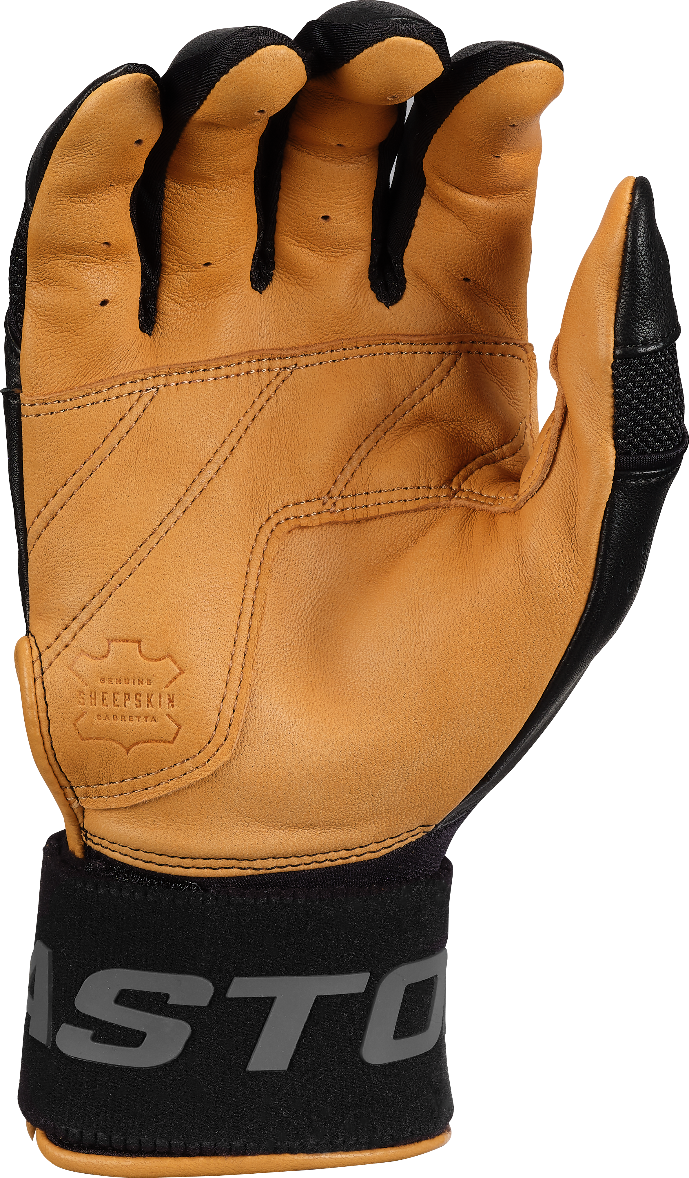 Easton Adult Mav Pro Locked In Baseball Batting Gloves - Small - Caramel/Black