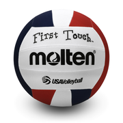Training Volleyball Soft Foam Cover, Lightweight 6.5 Ounces, Blue/Columbia/White