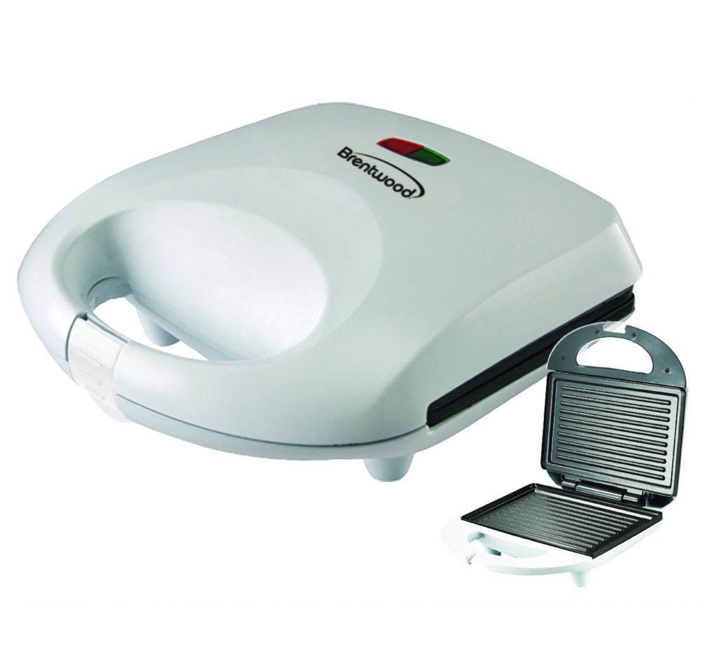 Brentwood TS-245 Non-Stick Panini Press and Sandwich Maker, White