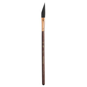 Neptune Dagger Brush, Synthetic Bristles, Short Handle Watercolor Paintbrush, Dark Wood, Size 3/8 inch, 1 Count