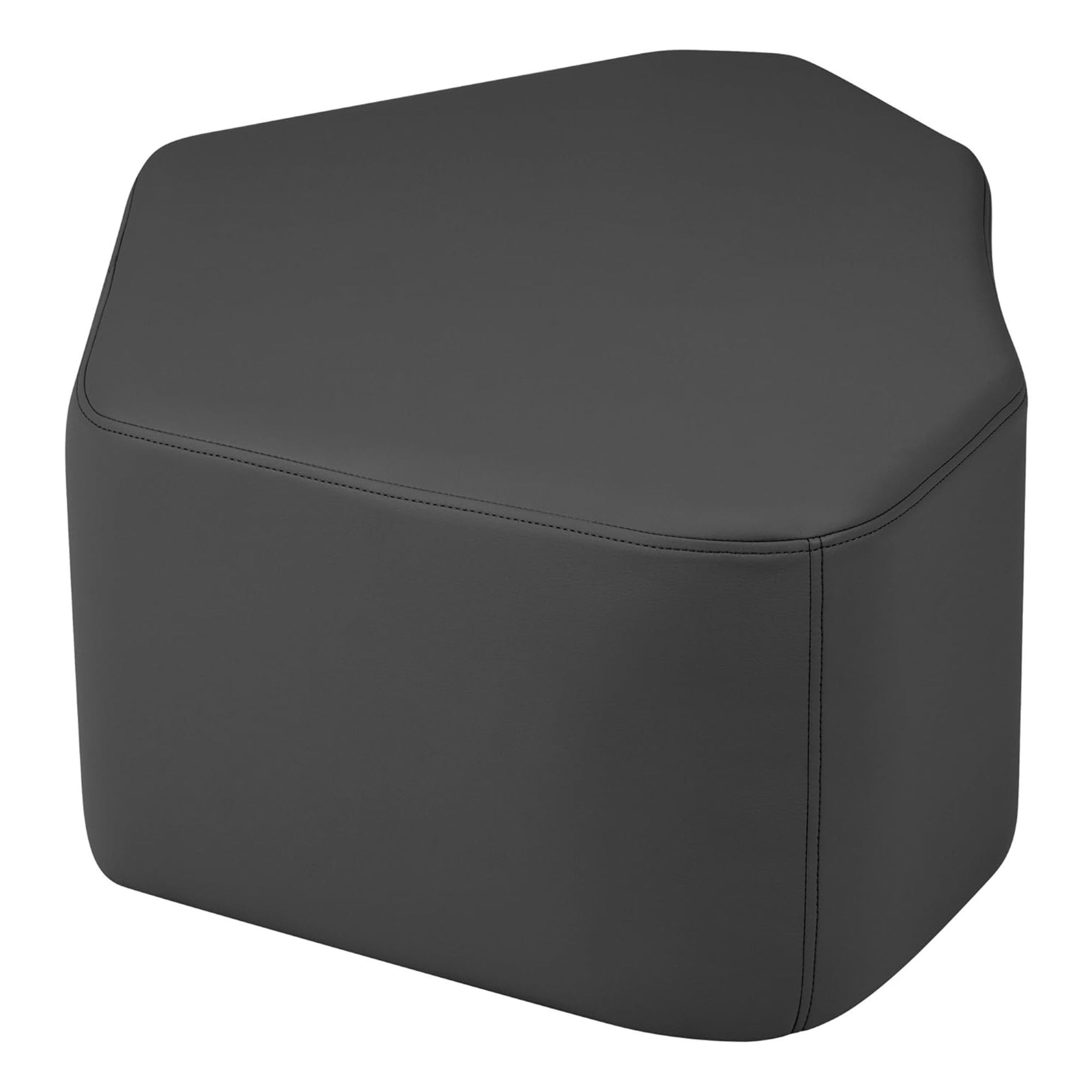 Pro Series Upholstered Petal Ottoman 12" Height - Black