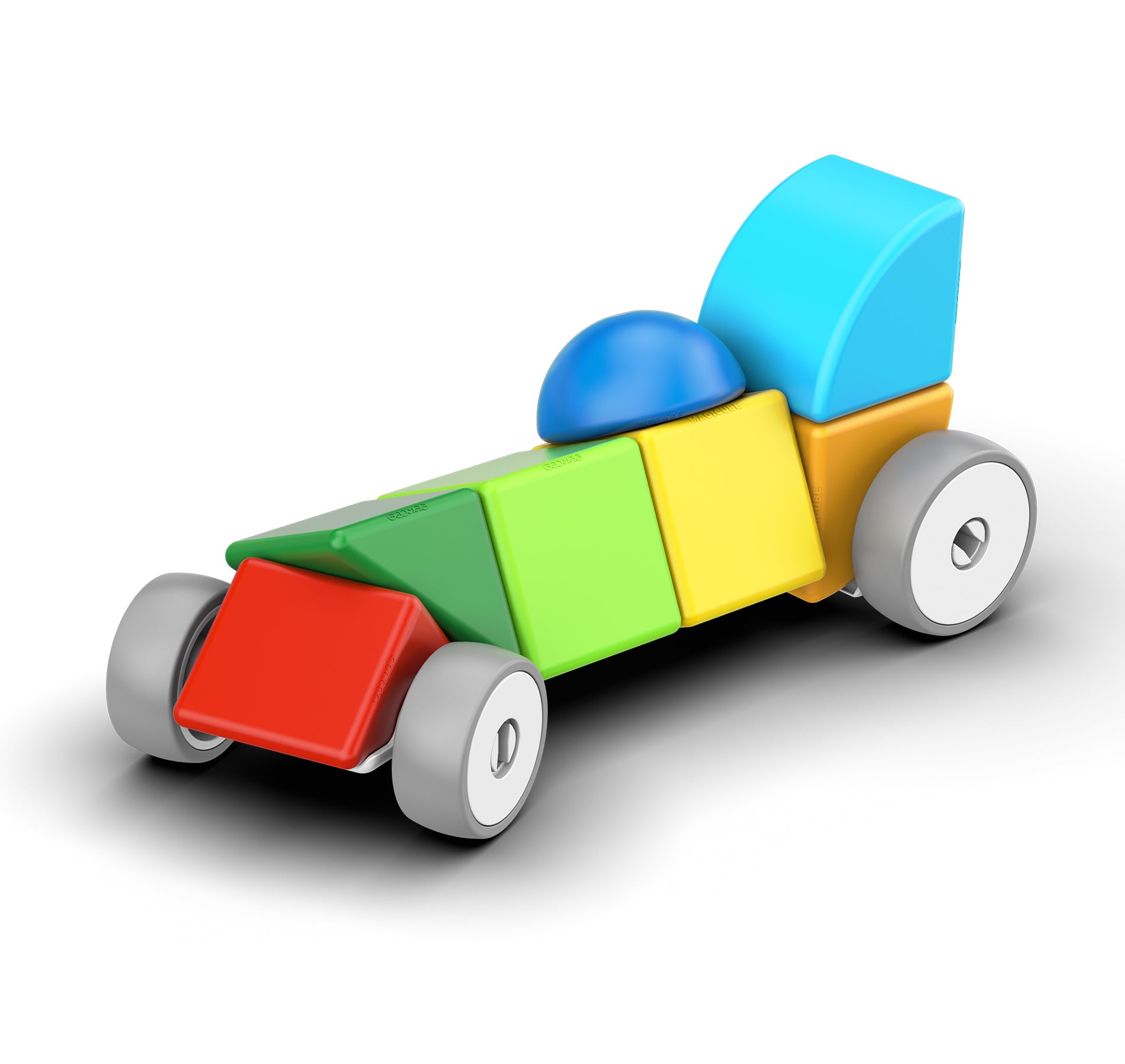 Geomag™ Magicube Magnetic Building Cubes, Cars, 13 Pieces