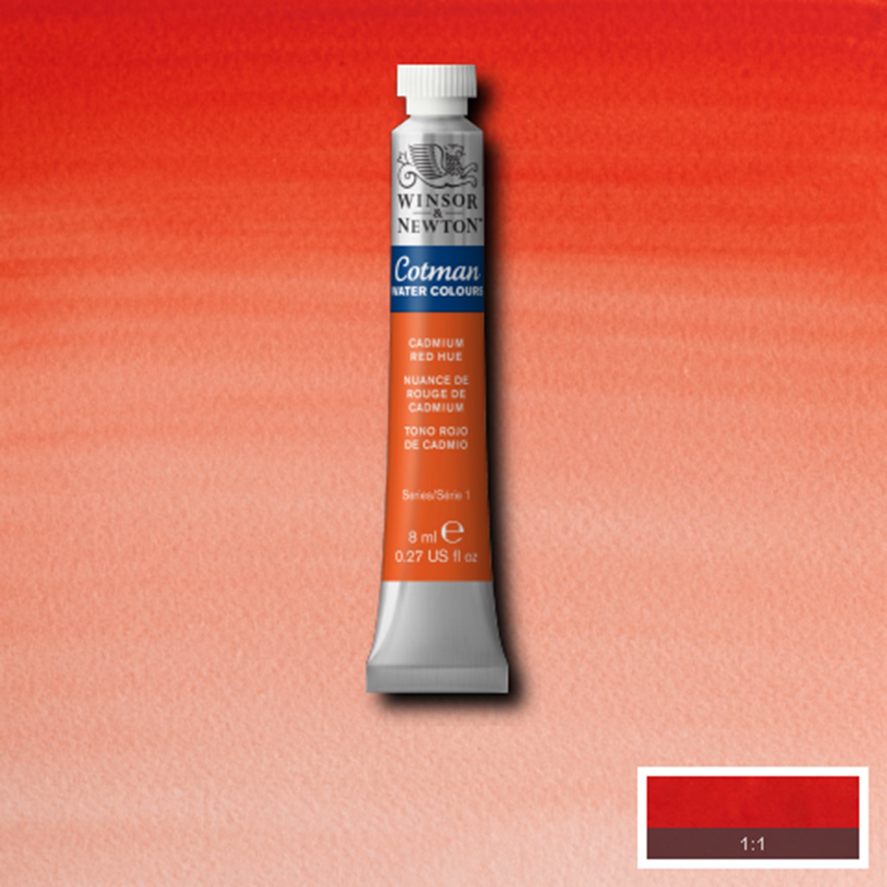 CWC 8ml tube - Cadmium Red Hue