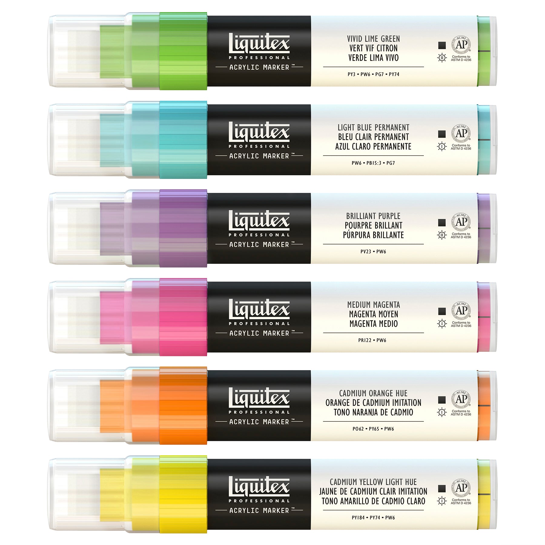 LQ Paint Marker Wide 6 Set - Vibrants