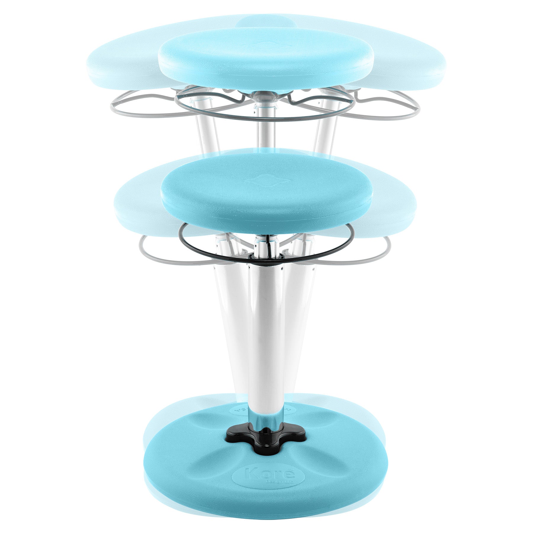 Kids Adjustable Tall Wobble Chair 16.5-24", Pale Blue
