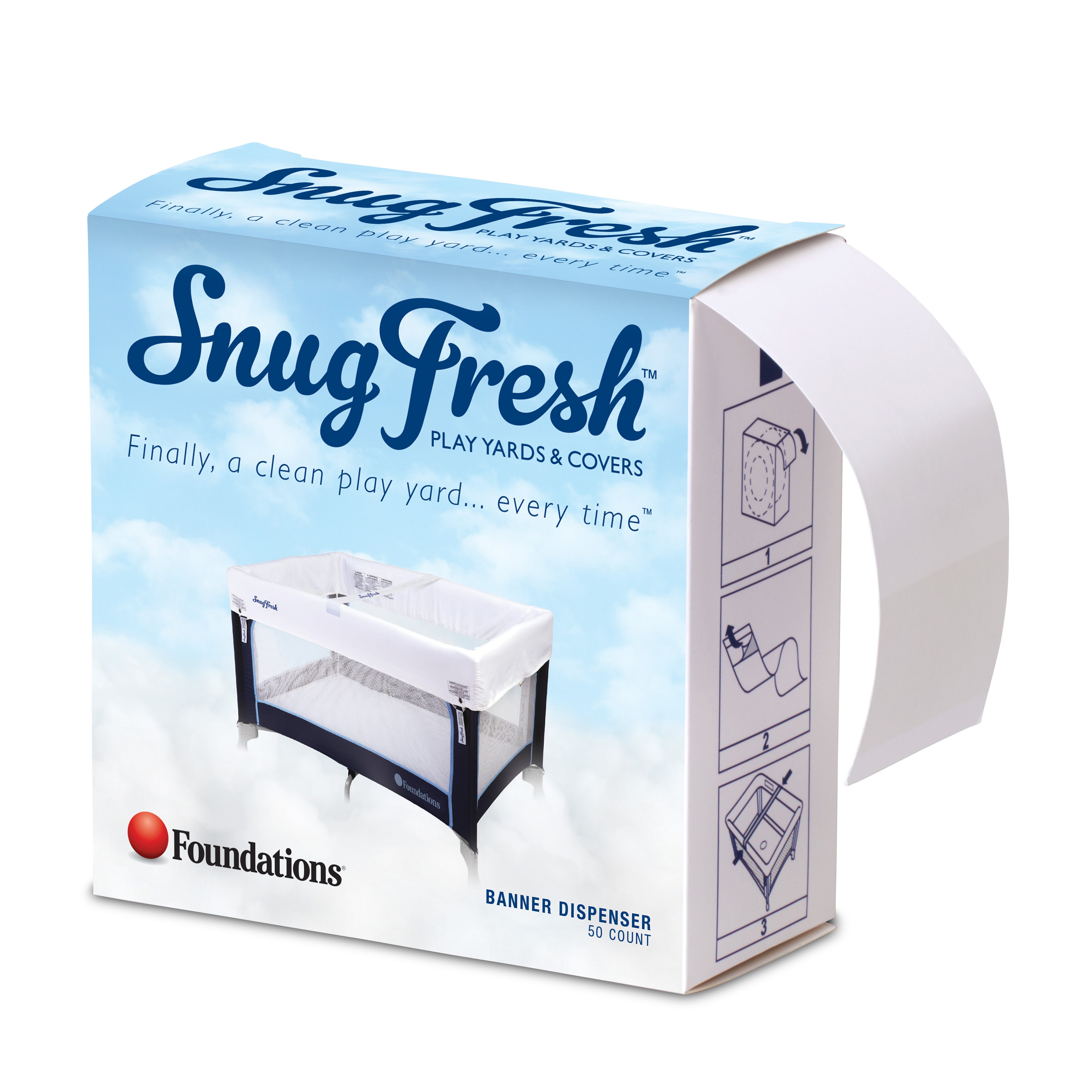 SnugFresh Crib Ribbons 50ct, 3-Pack