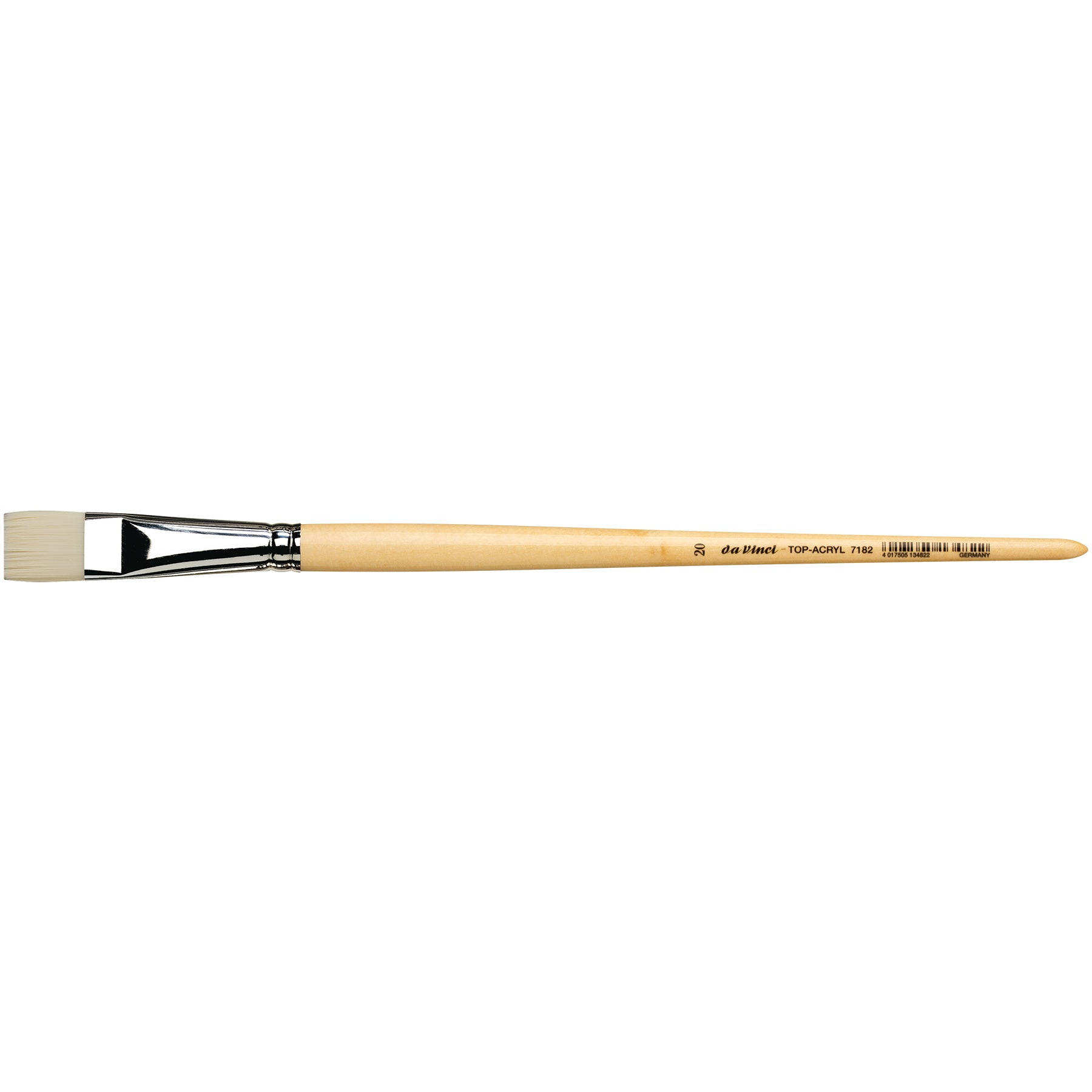 TOP-ACRYL Bright White Brush, Synthetic, Acrylic & Oil, Flat, Series 7182, Size 20