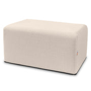 Jaxx Monroe Large Rectangular Foam Ottoman / Coffee Table, (36 x 18), Mist Light Grey