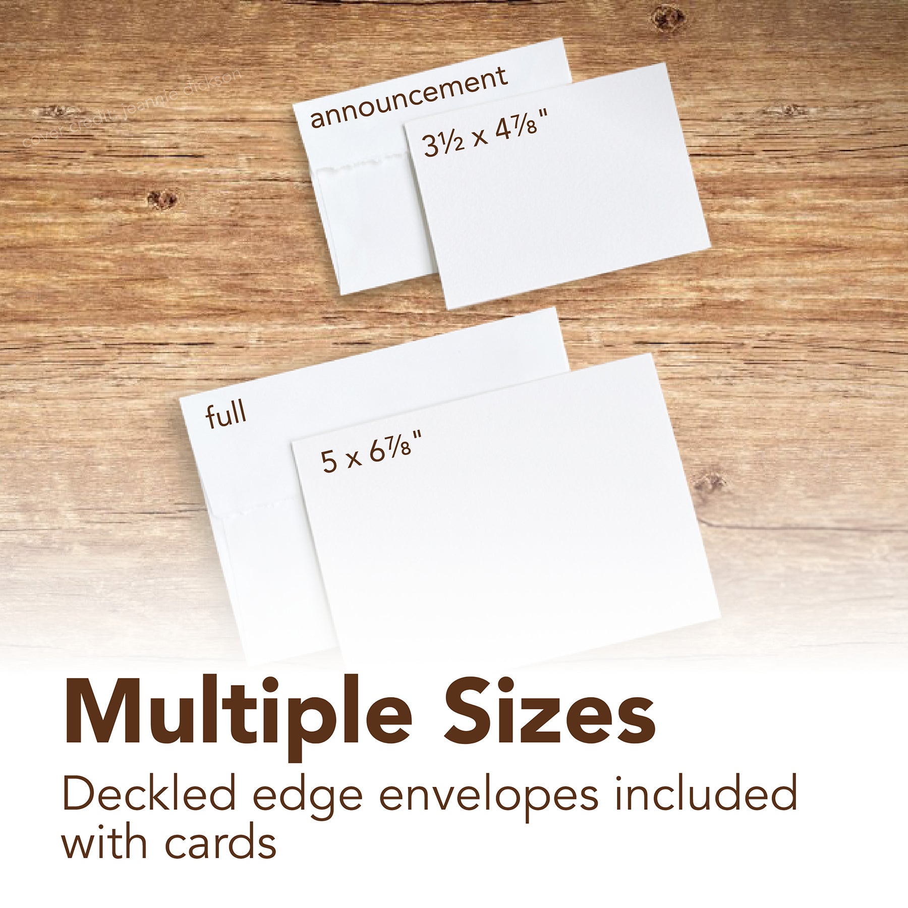 400 Series Bristol Cards & Envelopes, Full Size, 5x6.875 inch, Pack of 50
