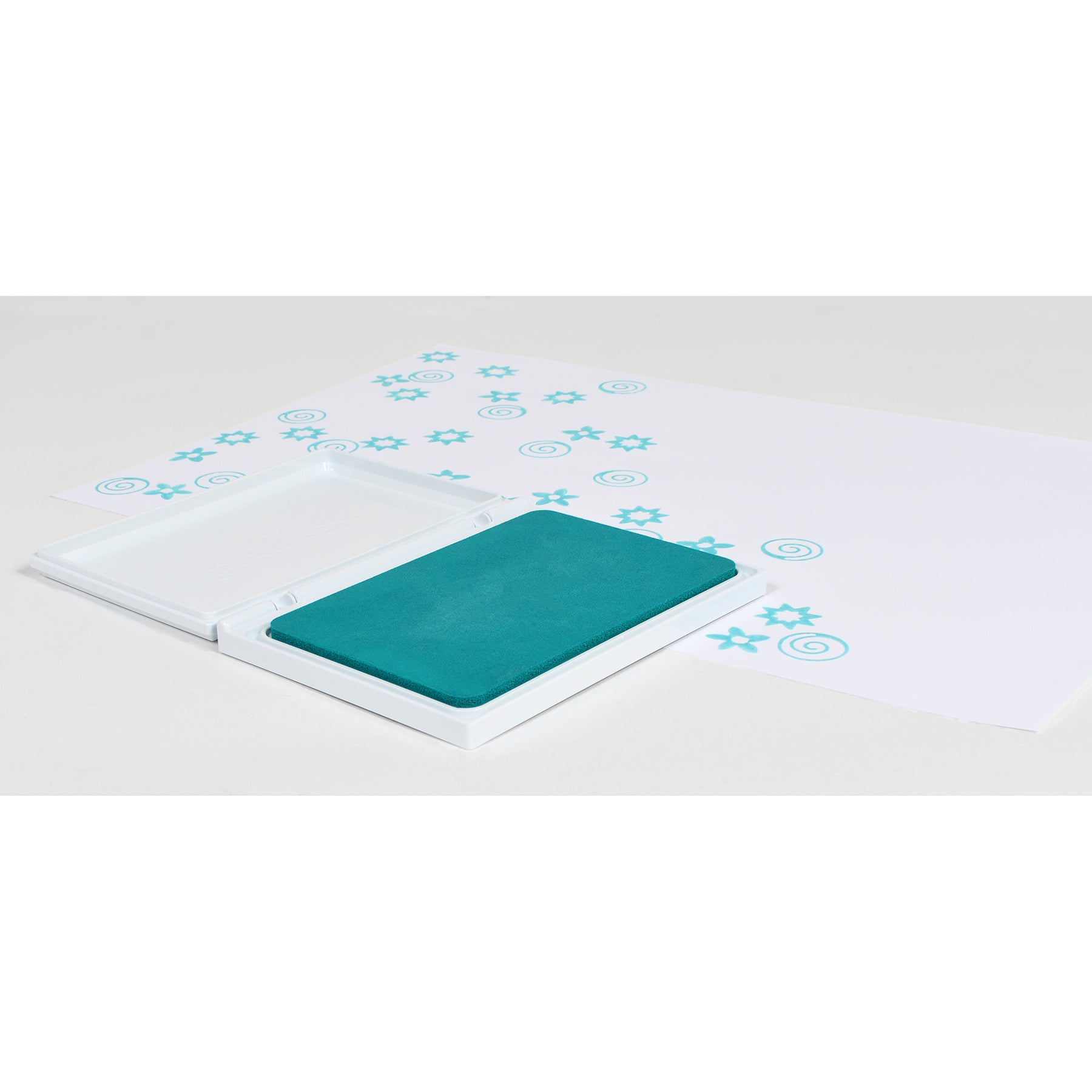 Jumbo Washable Stamp Pad - Turquoise - 6.2"L x 4.1"W