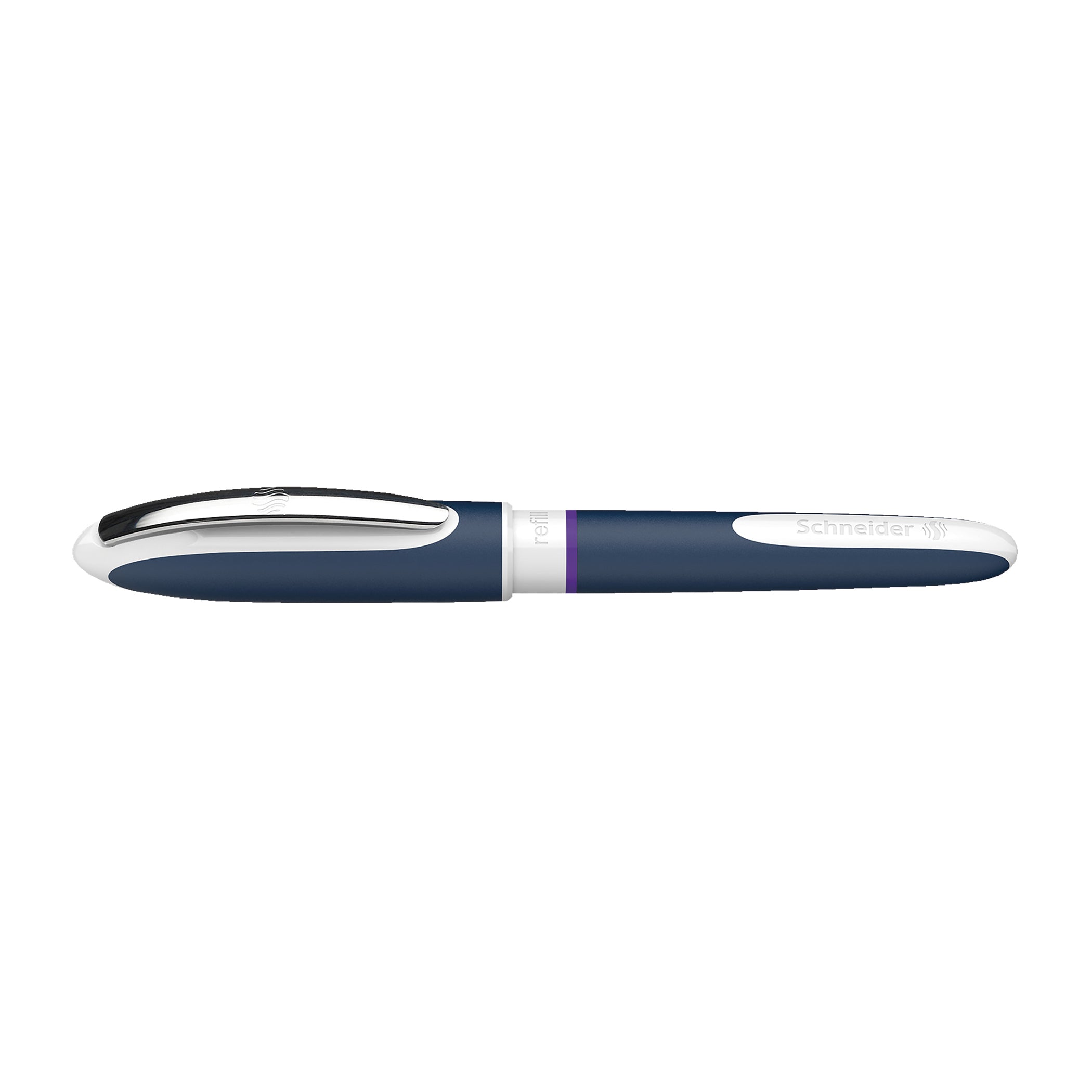 One Change Rollerball Pen, Refillable, 0.6 mm, Violet Ink, Single Pen