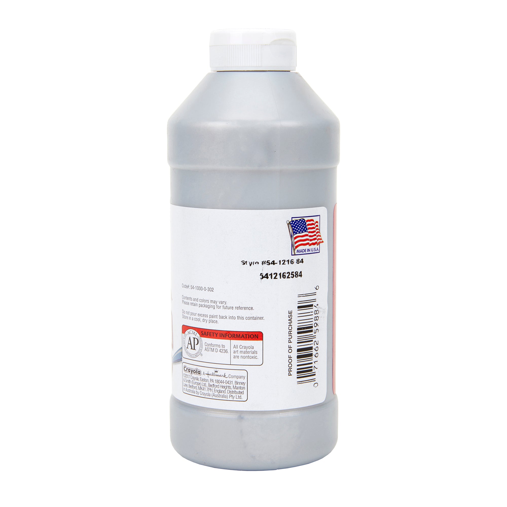 Premier Tempera Paint, 16 oz, Silver
