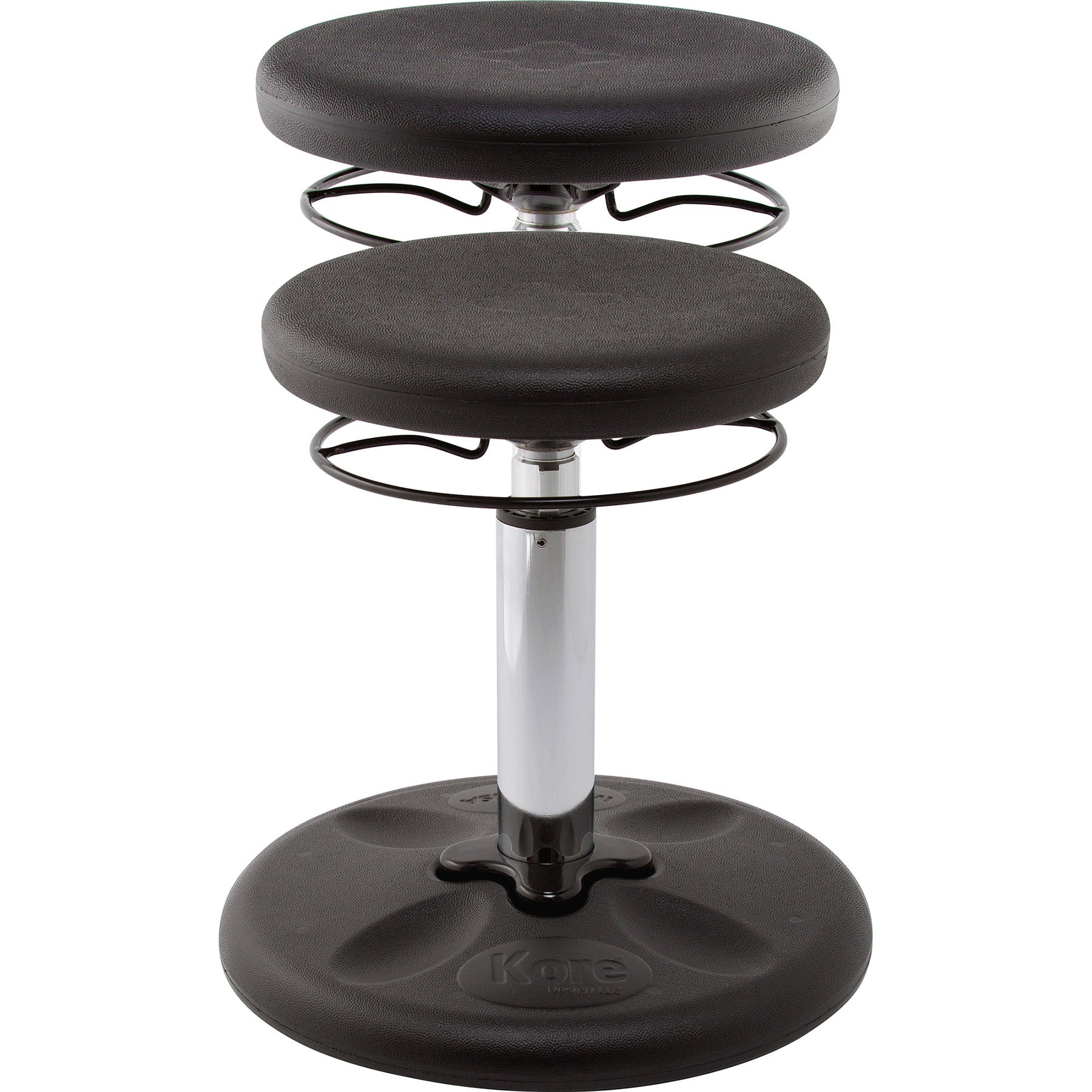 Kids Adjustable Standard Wobble Chair 14-19", Black