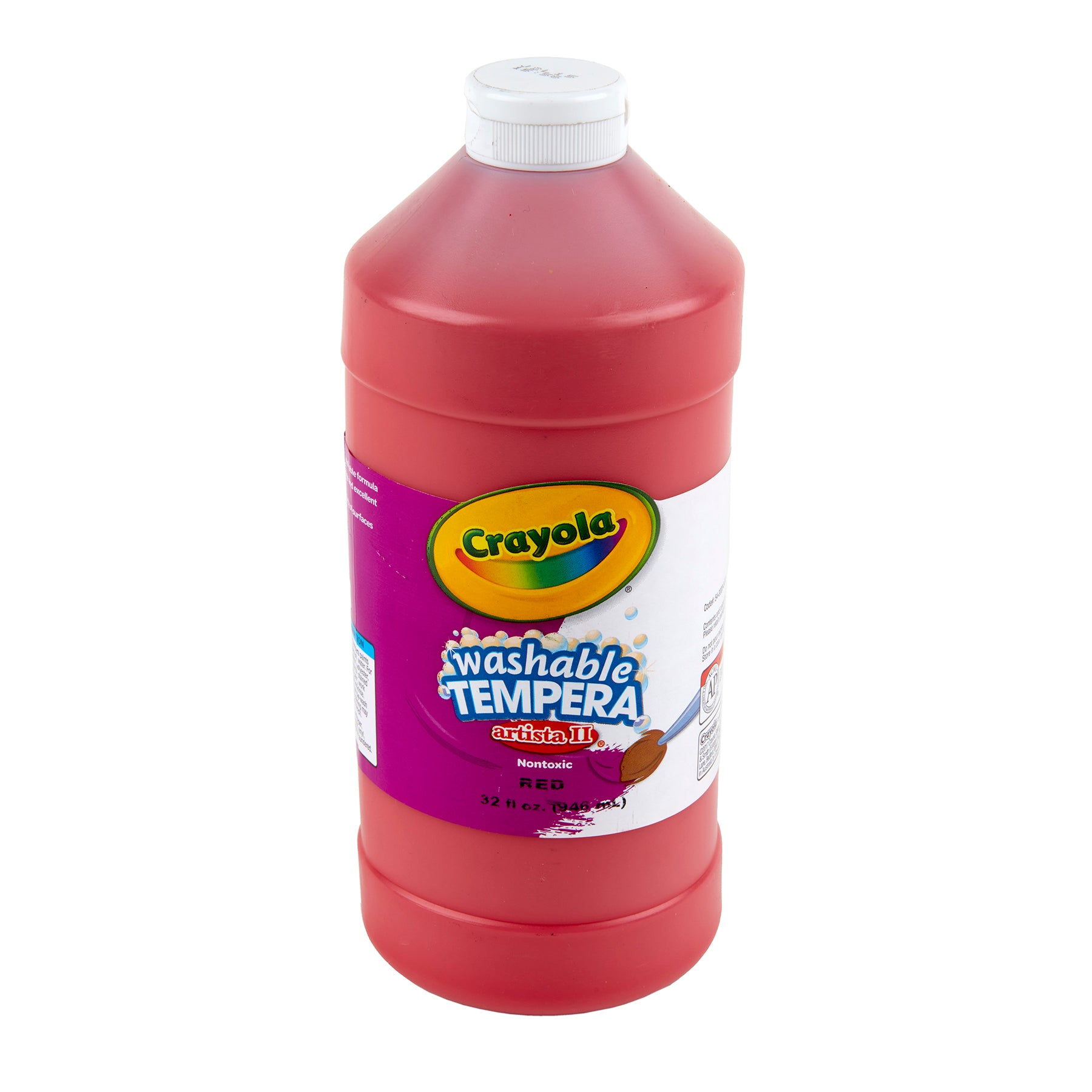 Artista II Washable Tempera Paint, 32 oz, Red