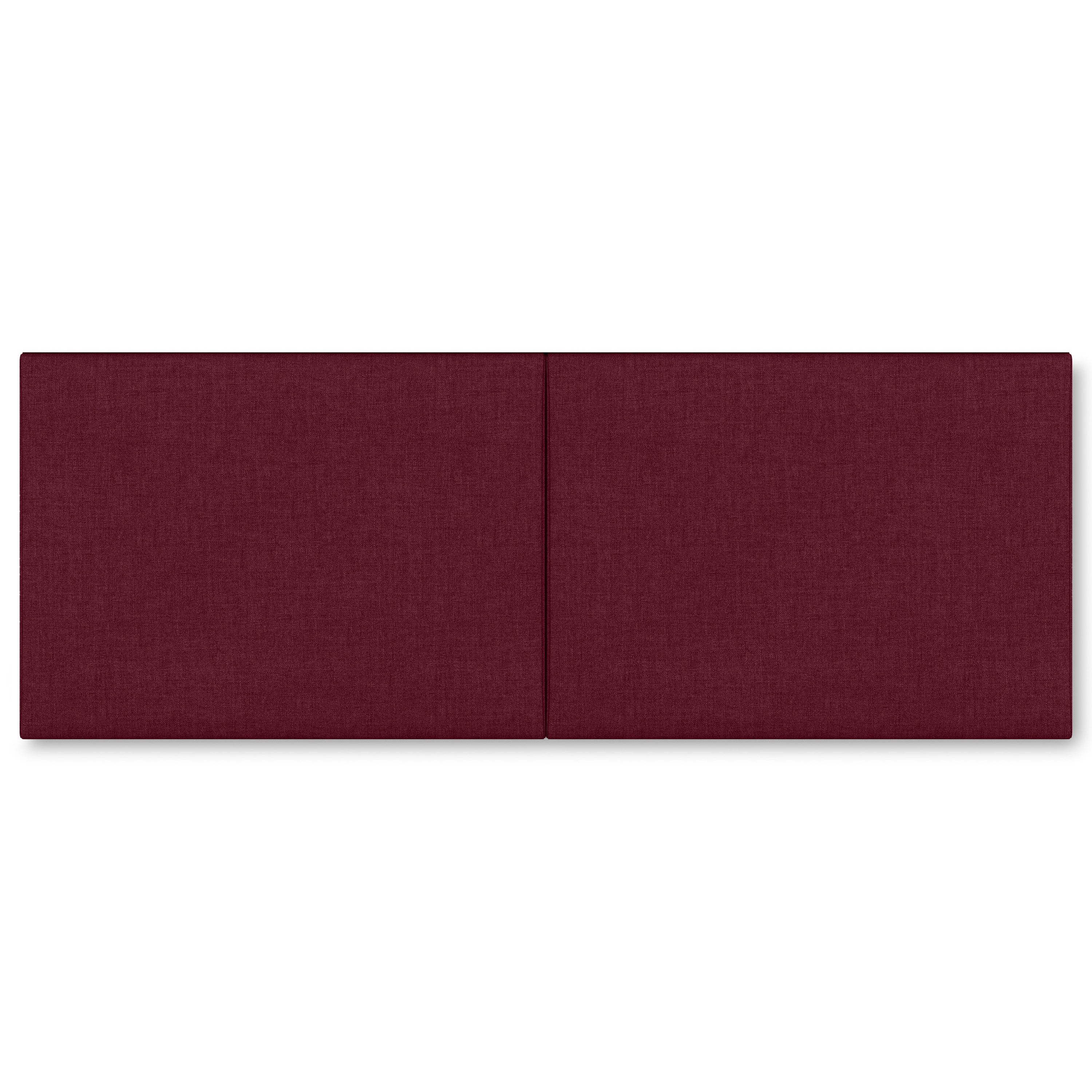 Jaxx Panelist Modern Padded Headboard- Set of 2 Wall Mounted Panels (Each 22.5" x 30")- Queen Double Tall, Microvelvet Dune Beige