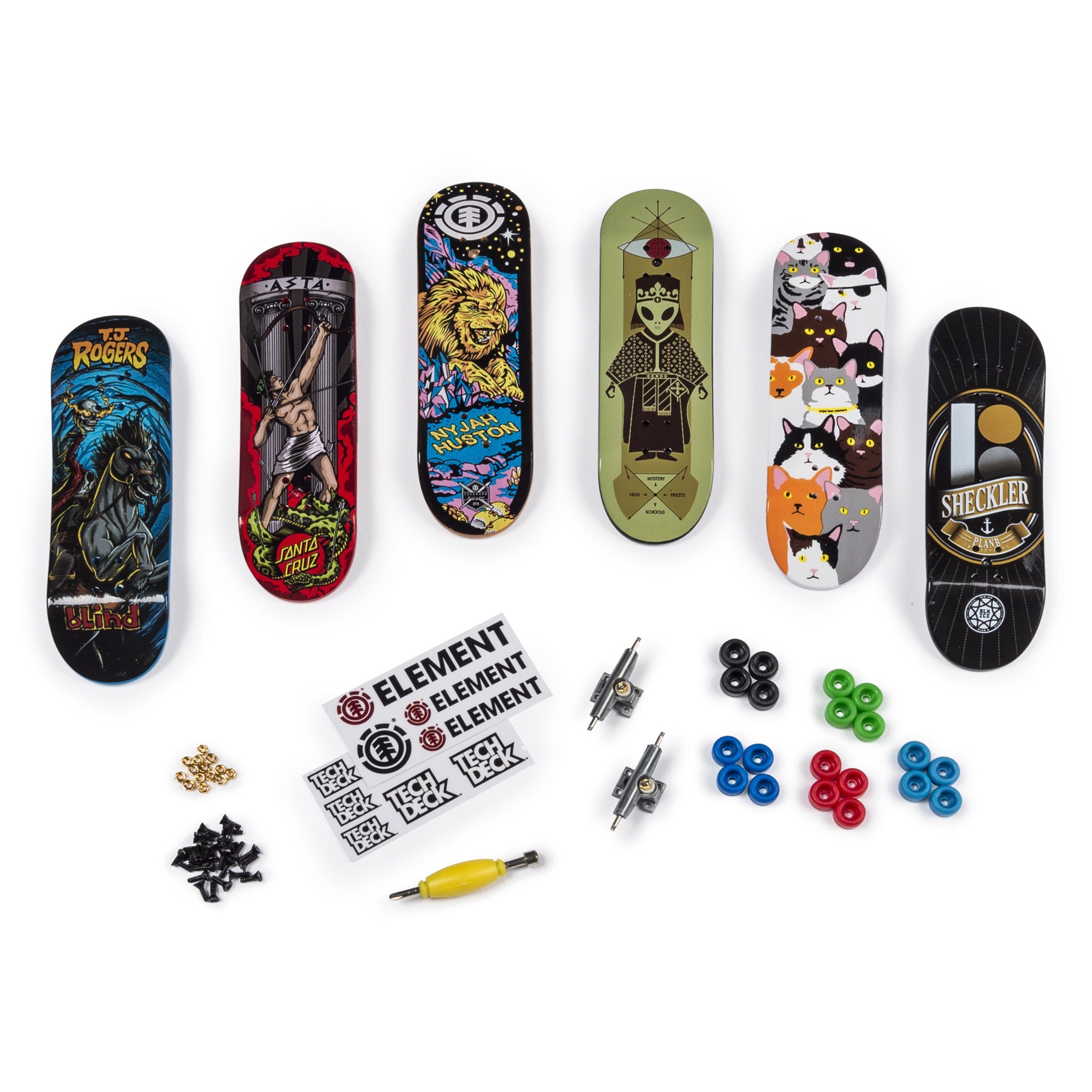 Tech Deck, Sk8shop Fingerboard Bonus Pack, Collectible and Customizable Mini Skateboards Styles May Vary