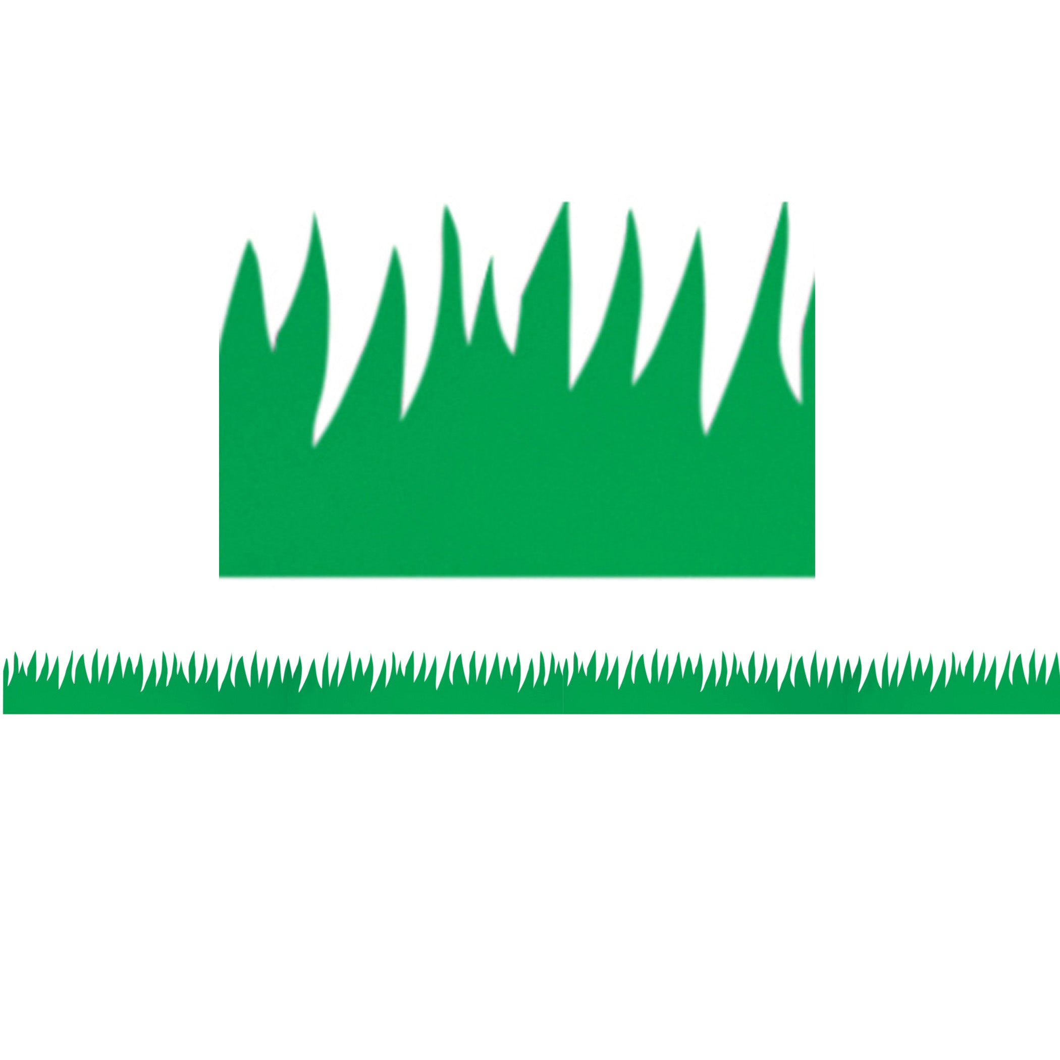 Border - 12 Strips Ea. 3.5"x36" - Green Grass Die-Cut