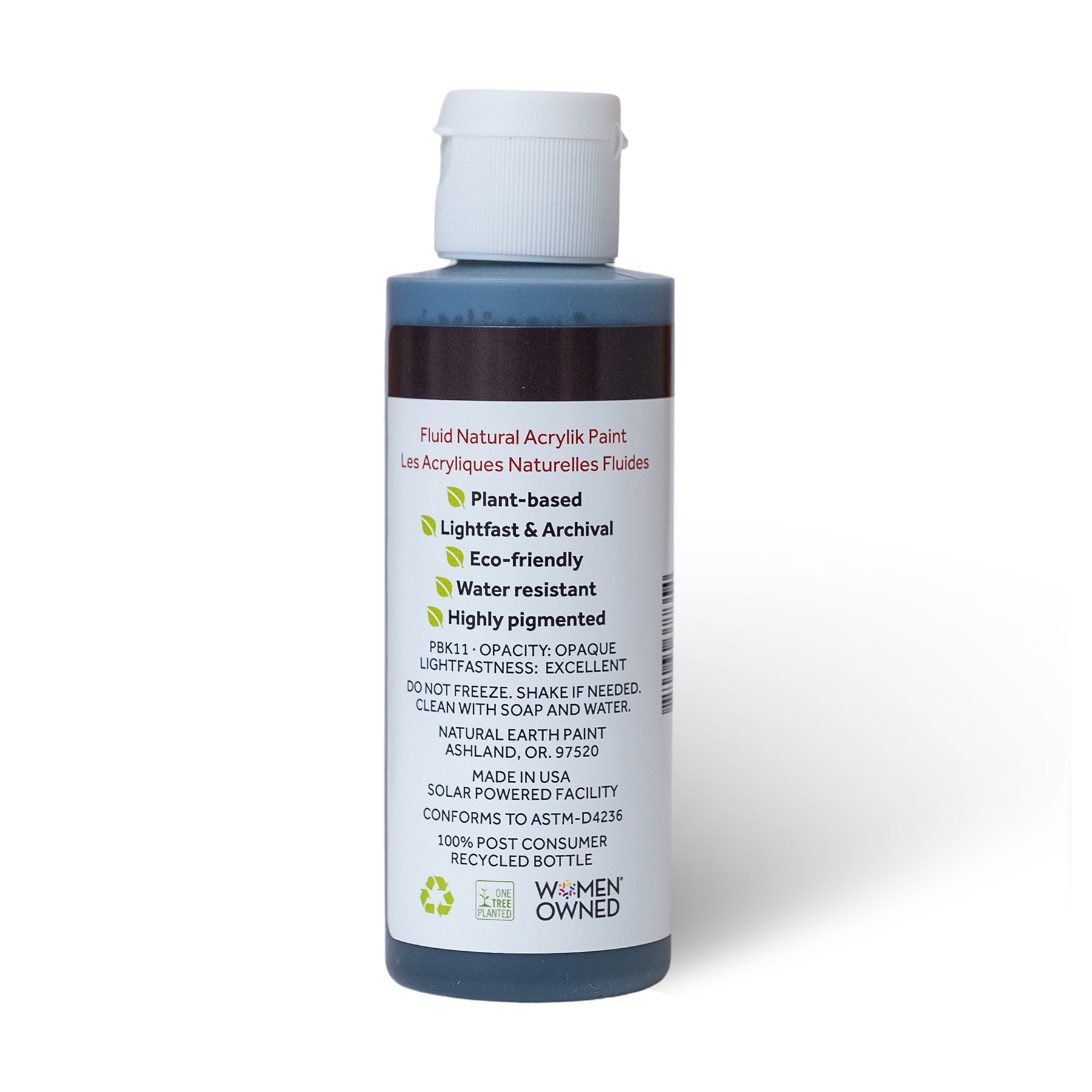Natural Fluid Acrylik - 4 oz - Black Ochre